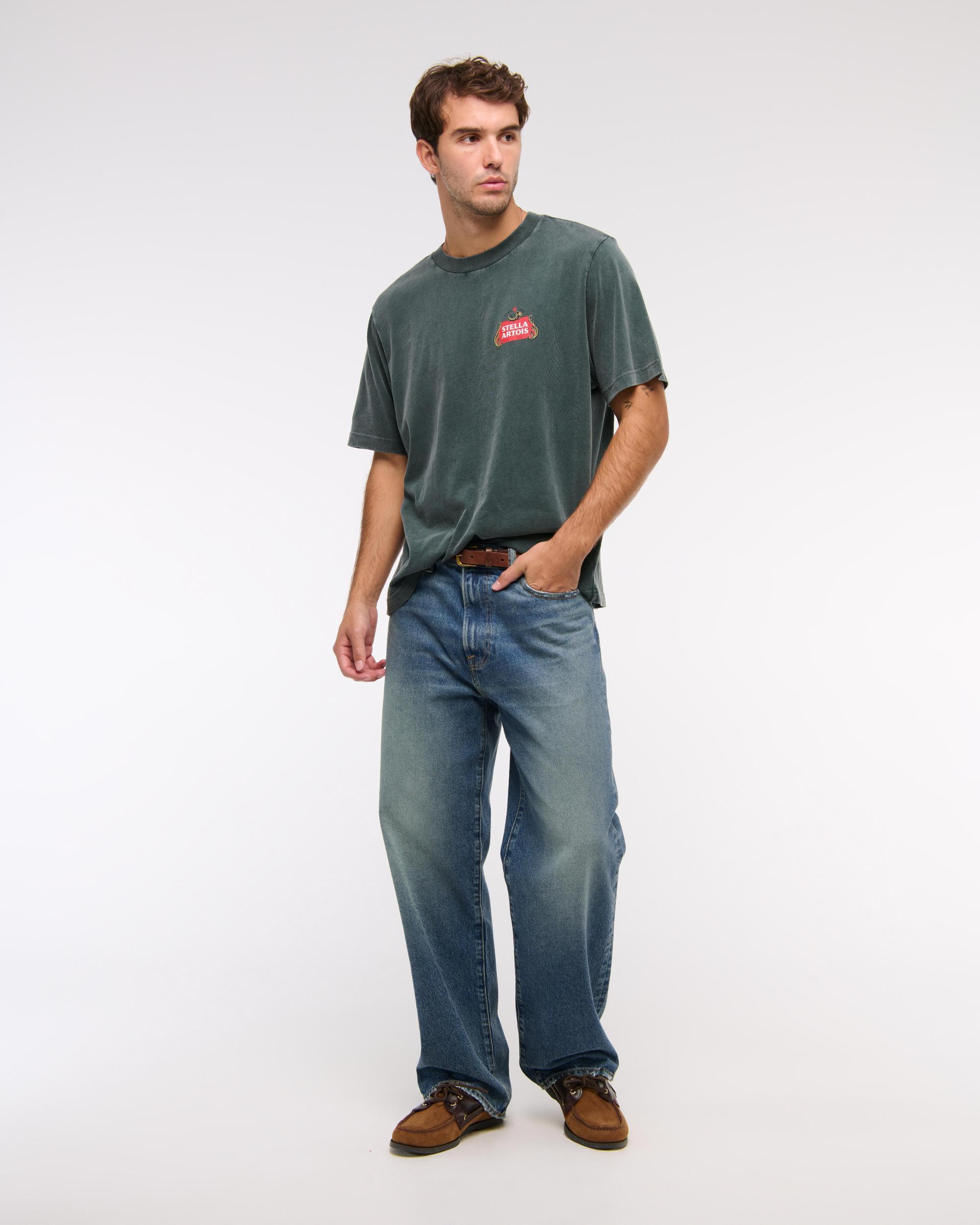 Stella Artois Vintage-Inspired Graphic Tee Product Image