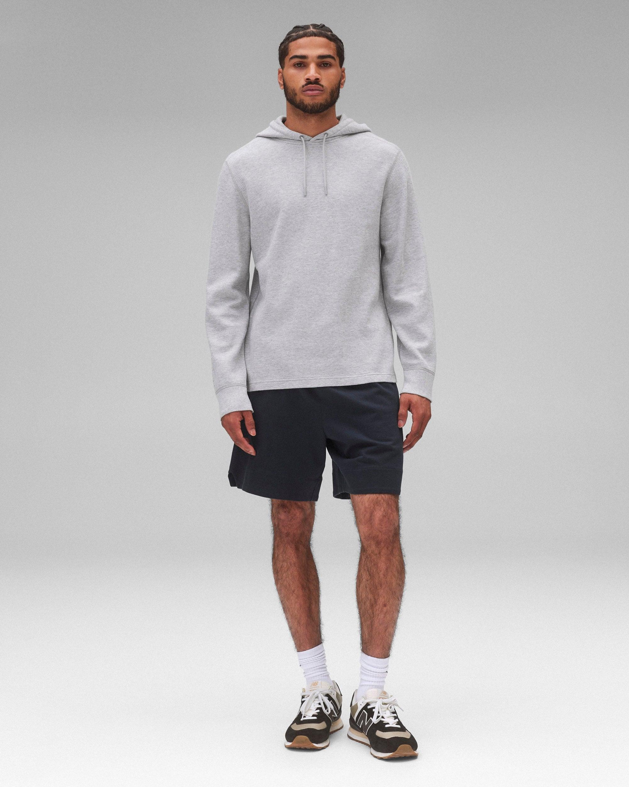 Lightweight Waffle Standard Hoodie Male Product Image
