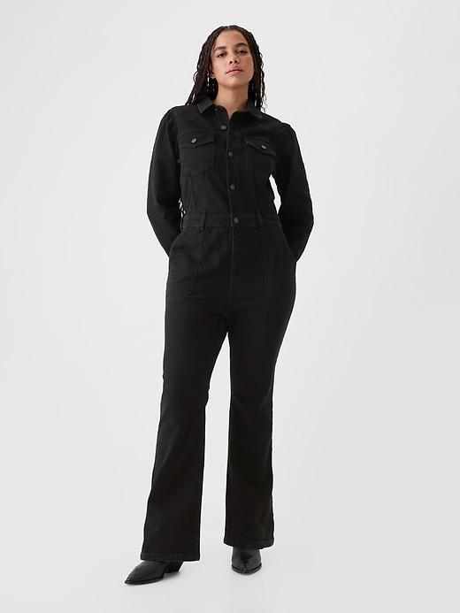 Western Denim Jumpsuit Product Image