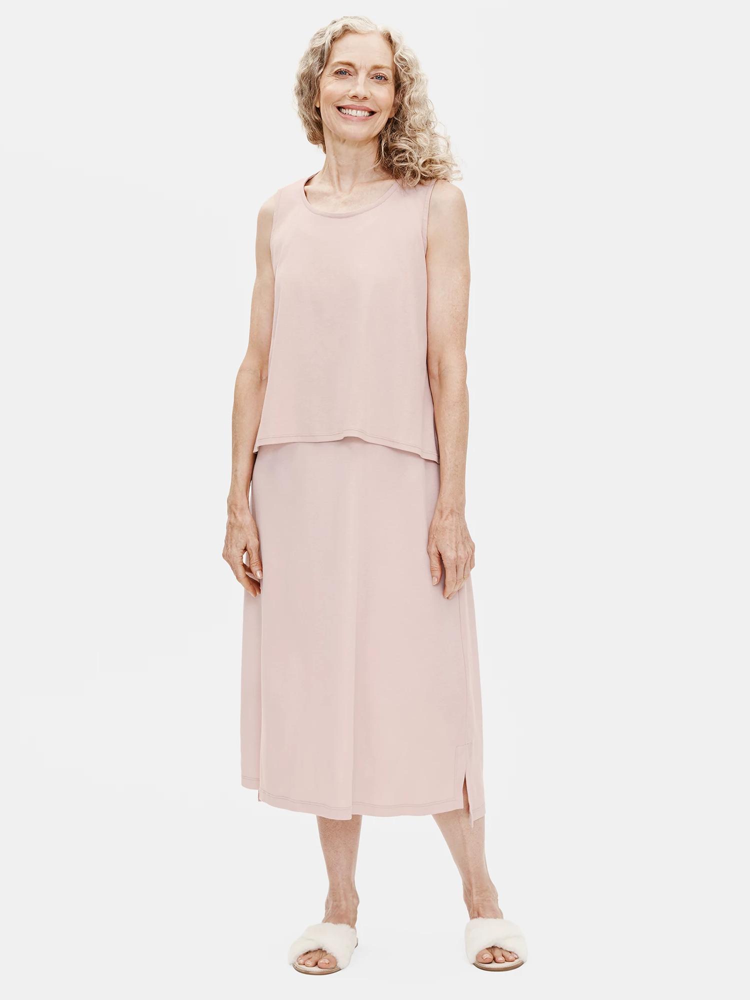 Organic Cotton Interlock U-Neck Sleep Tank Product Image