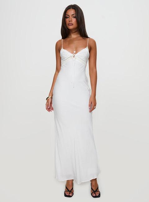 Emily Maxi Dress White Product Image