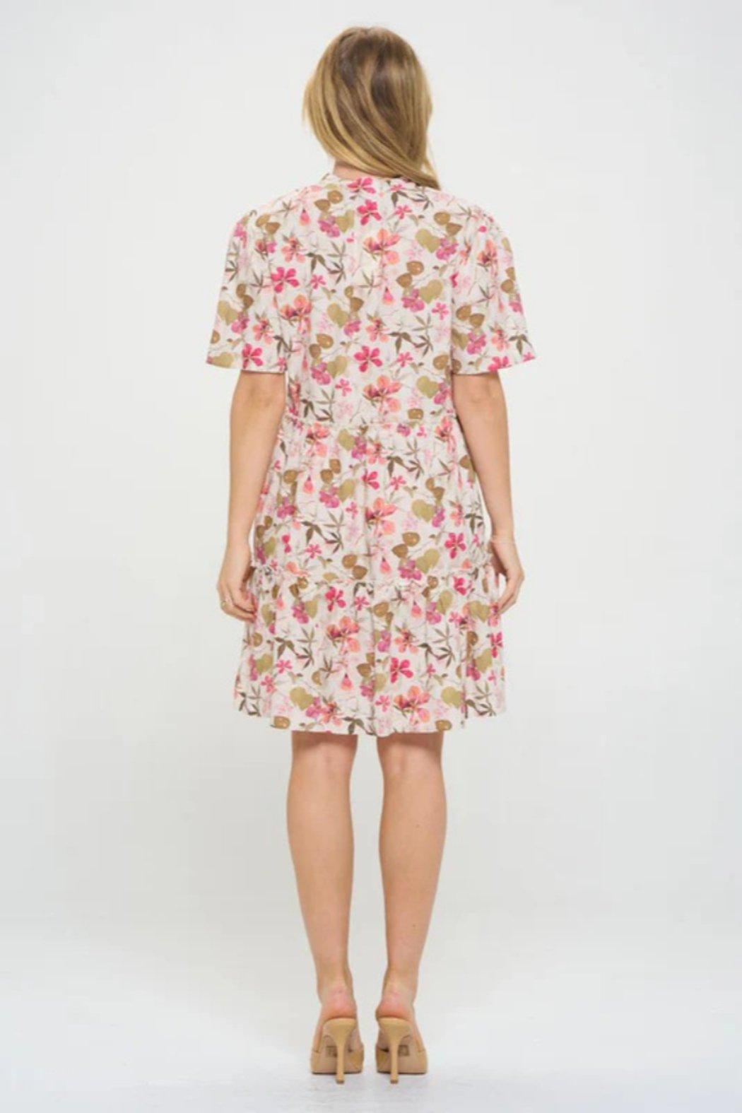 PINK HIBISCUS DRESS Product Image