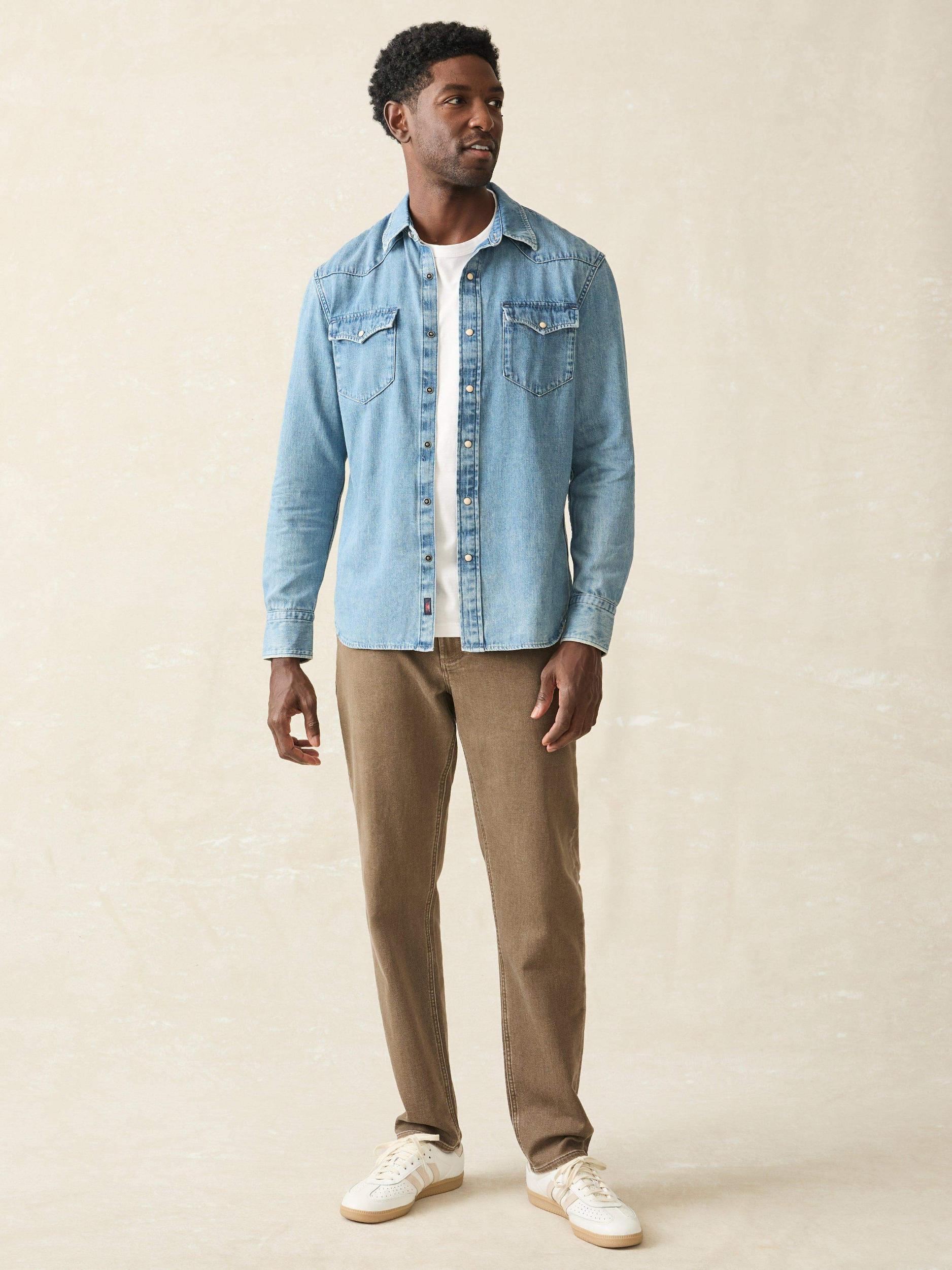 The Western Shirt - Faded Indigo Male Product Image
