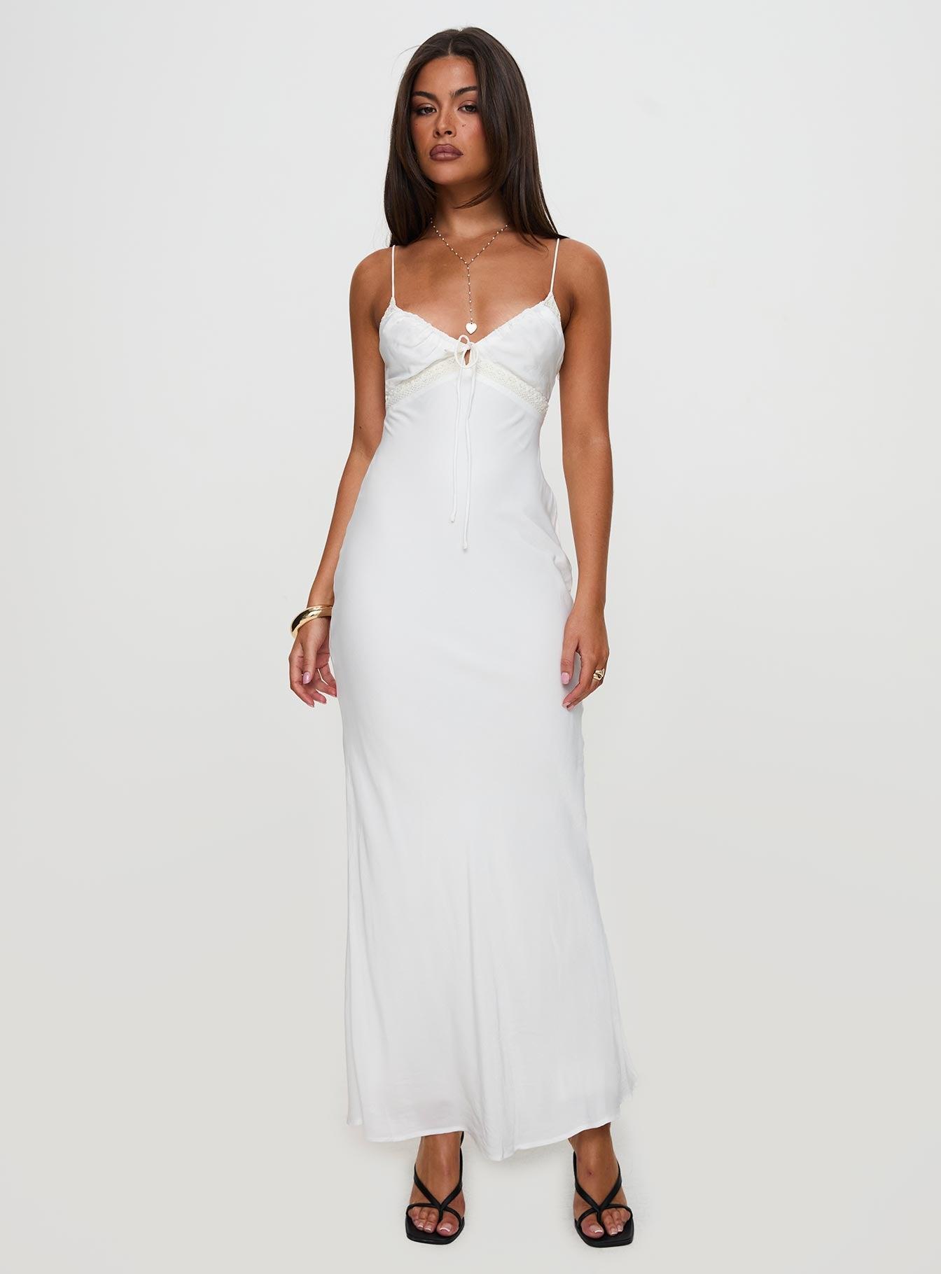 Emily Maxi Dress White Product Image