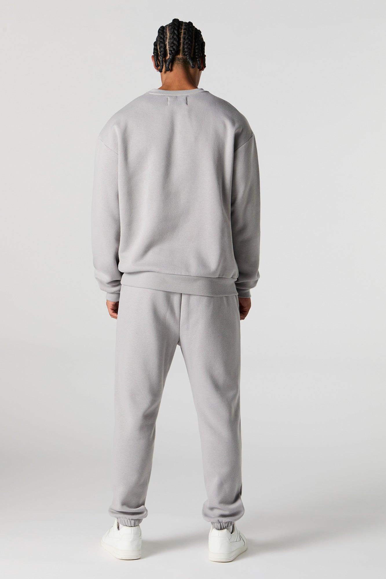 Solid Fleece Drawstring Jogger Male Product Image