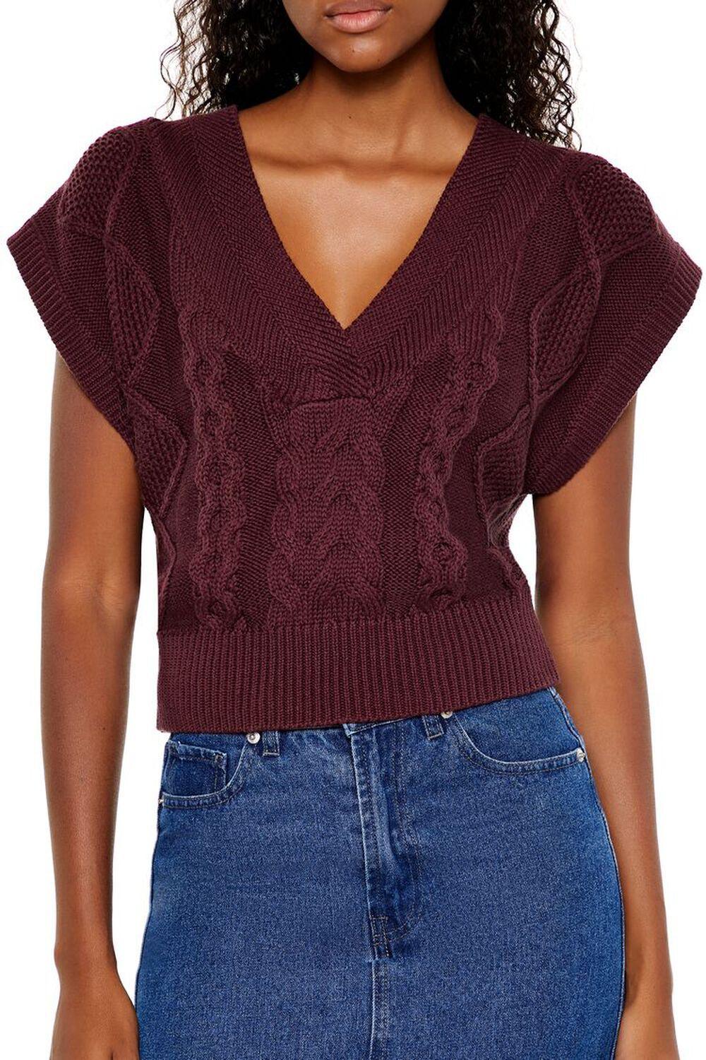 Cable Knit Sweater Vest | Forever 21 Product Image