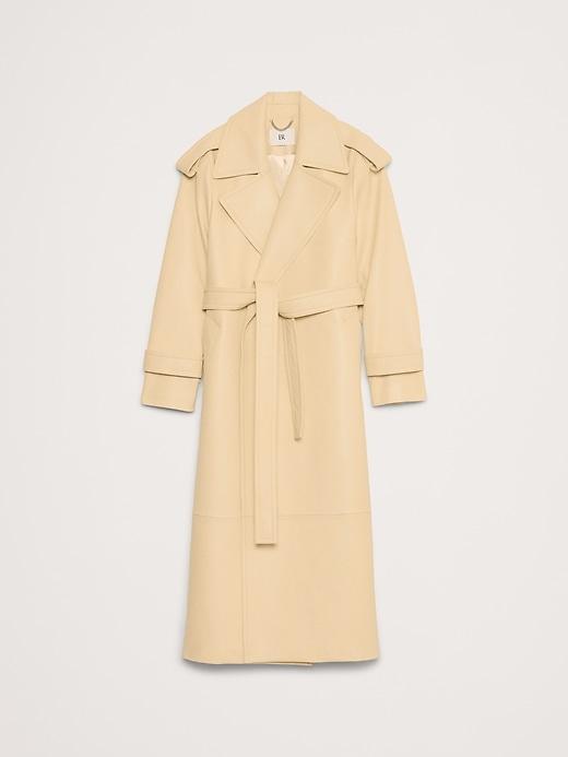 Leather Trench Coat Product Image
