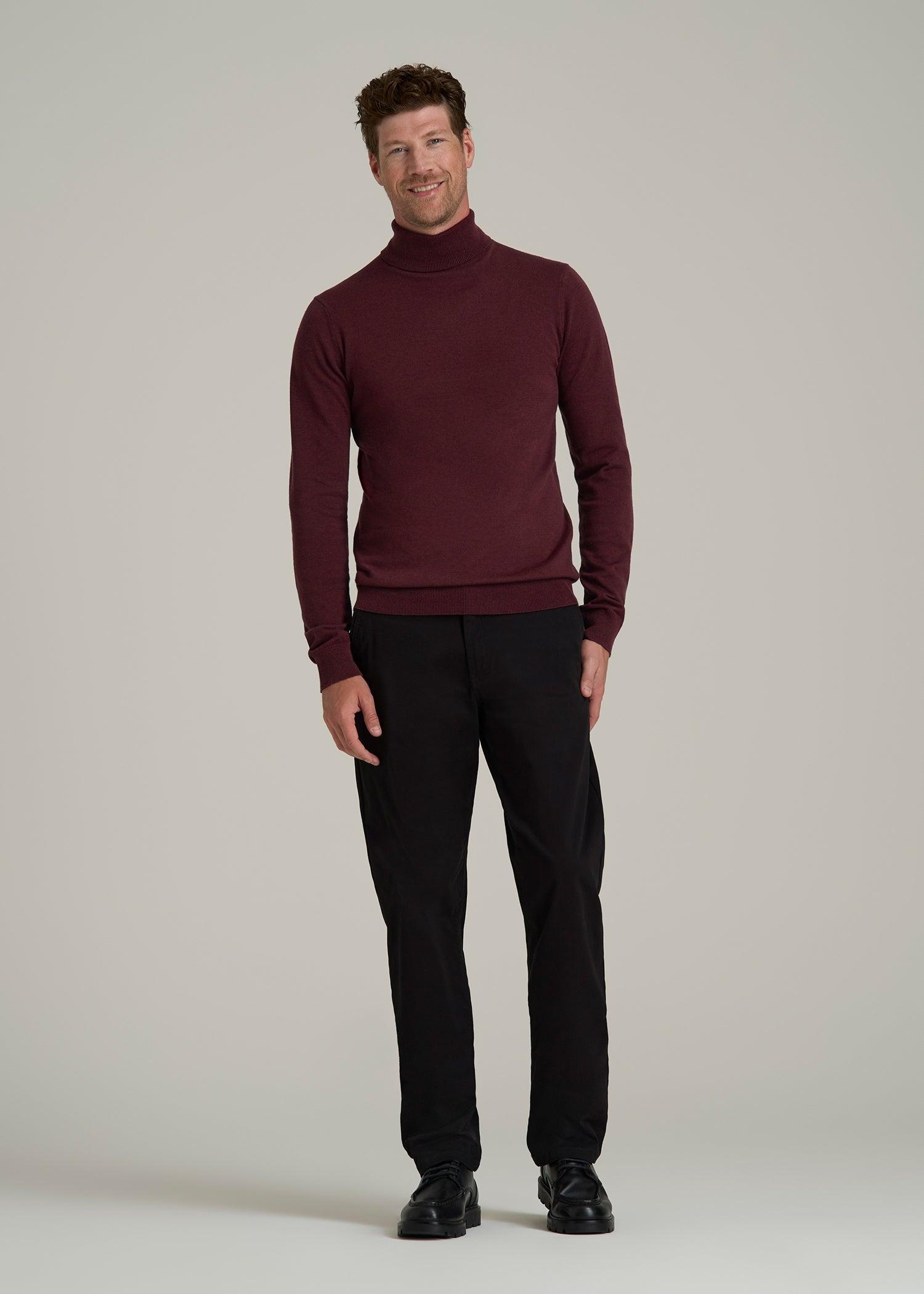 Men's Tall Turtleneck Sweater in Port Royale Male Product Image