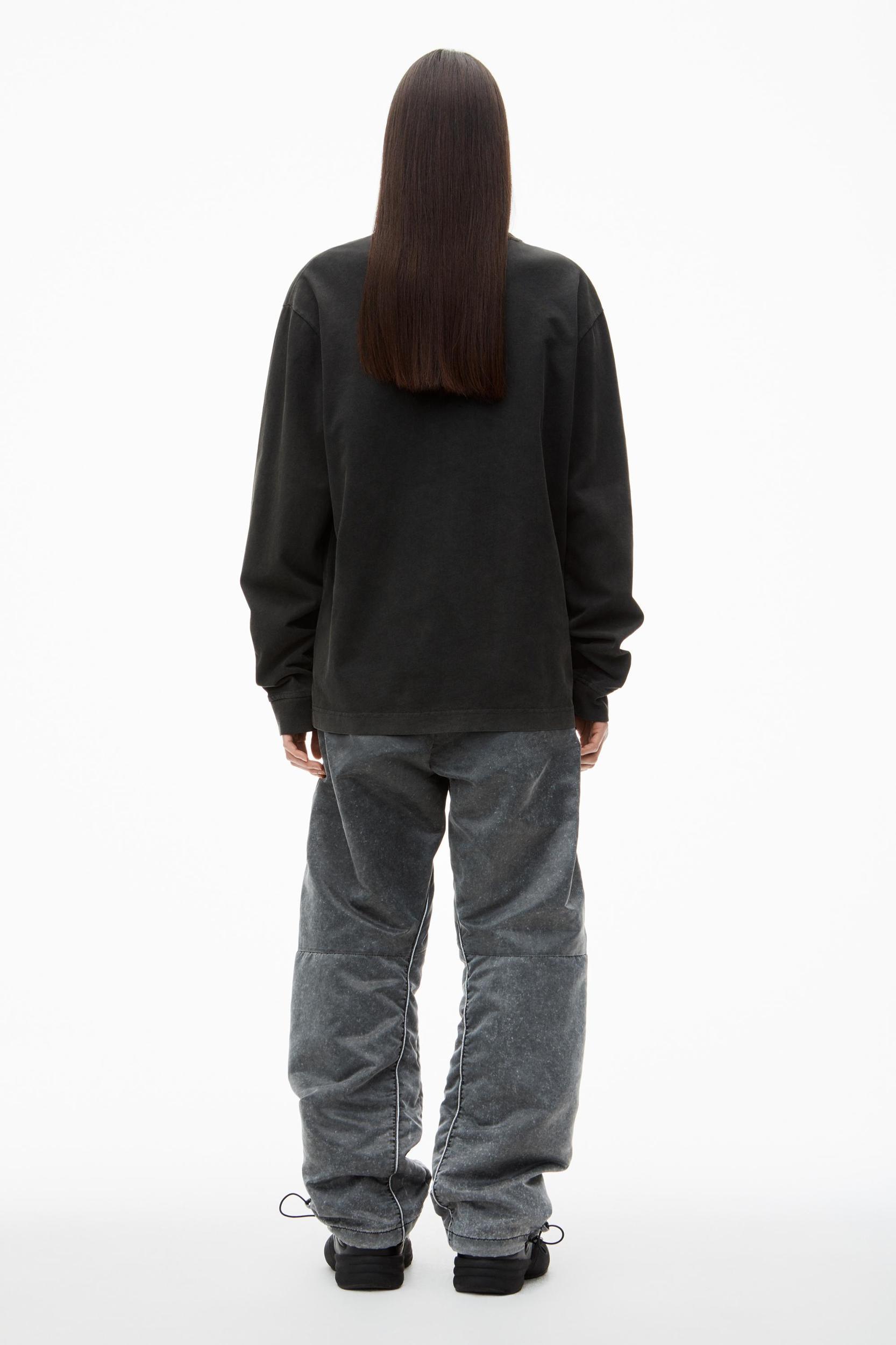 Unisex Long-sleeve Tee In Acid Wash Jersey Product Image