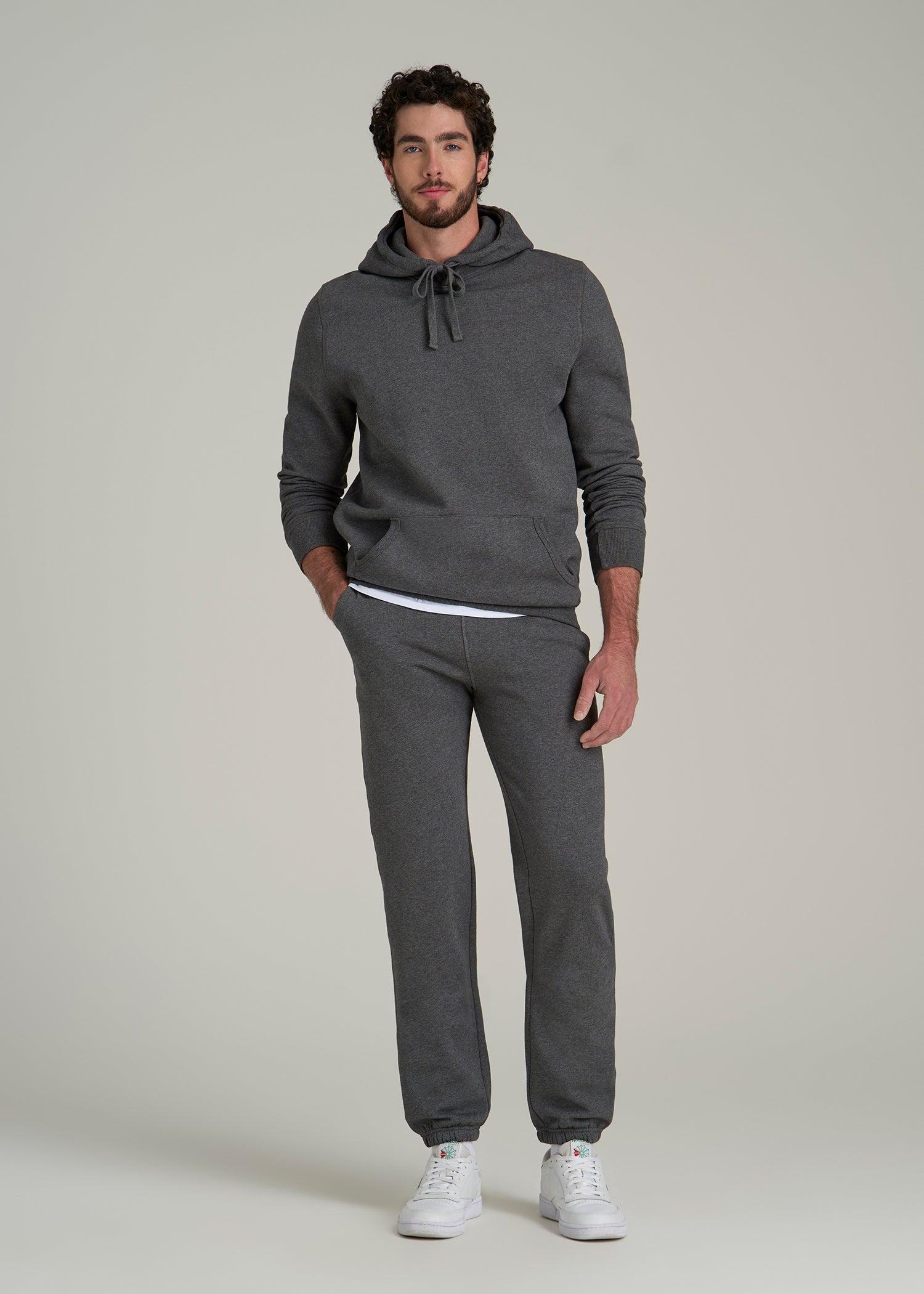 Wearever 2.0 Fleece Sweatpants for Tall Men in Charcoal Mix Product Image