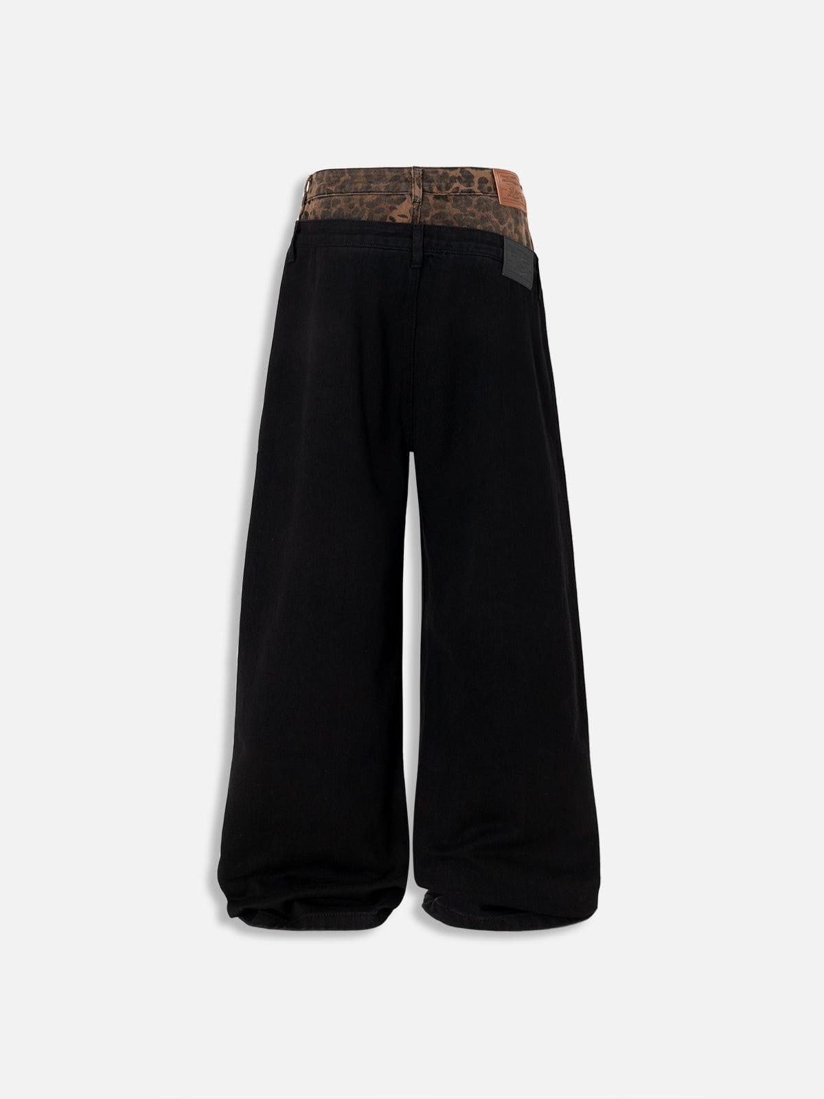 Aelfric Eden Leopard Print Baggy Jeans Product Image