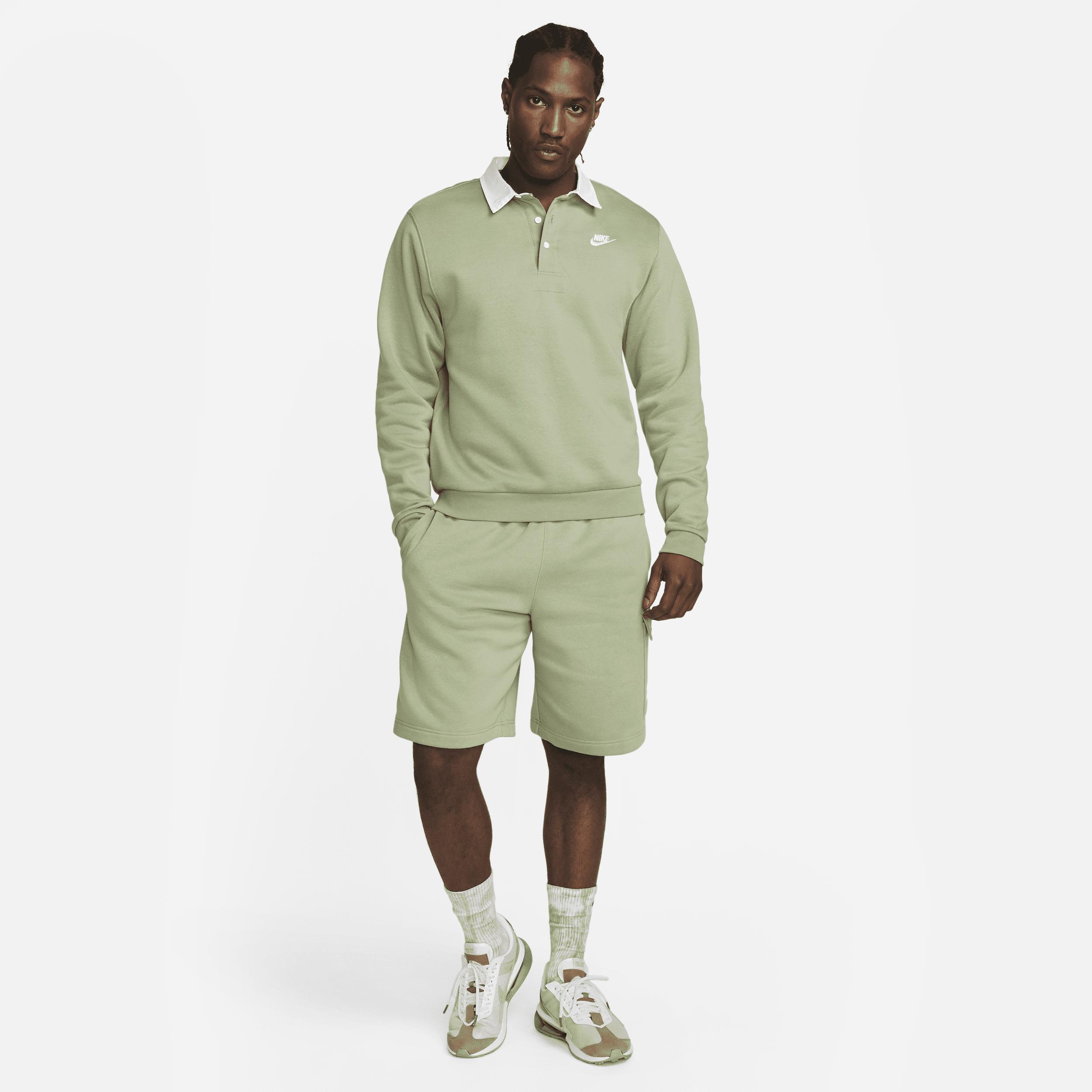 Nike Mens Cargo Club Shorts - Green/White Product Image
