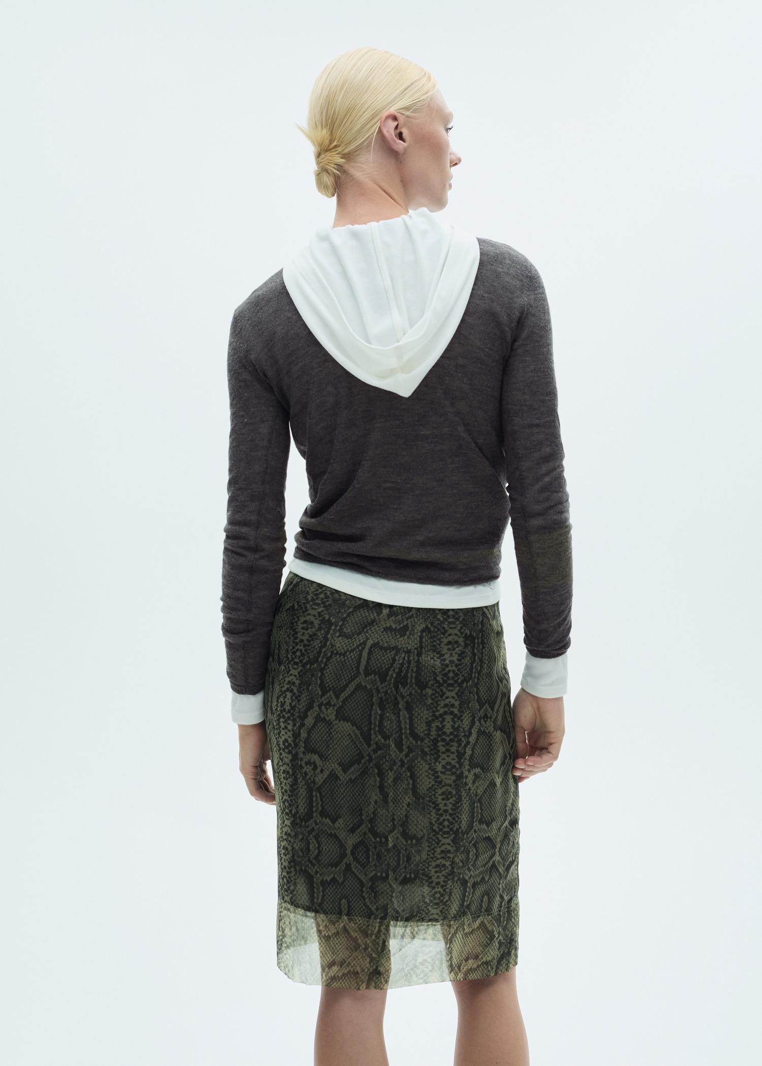 Fine-knit sweater with perkins neck - Women | MANGO USA Product Image