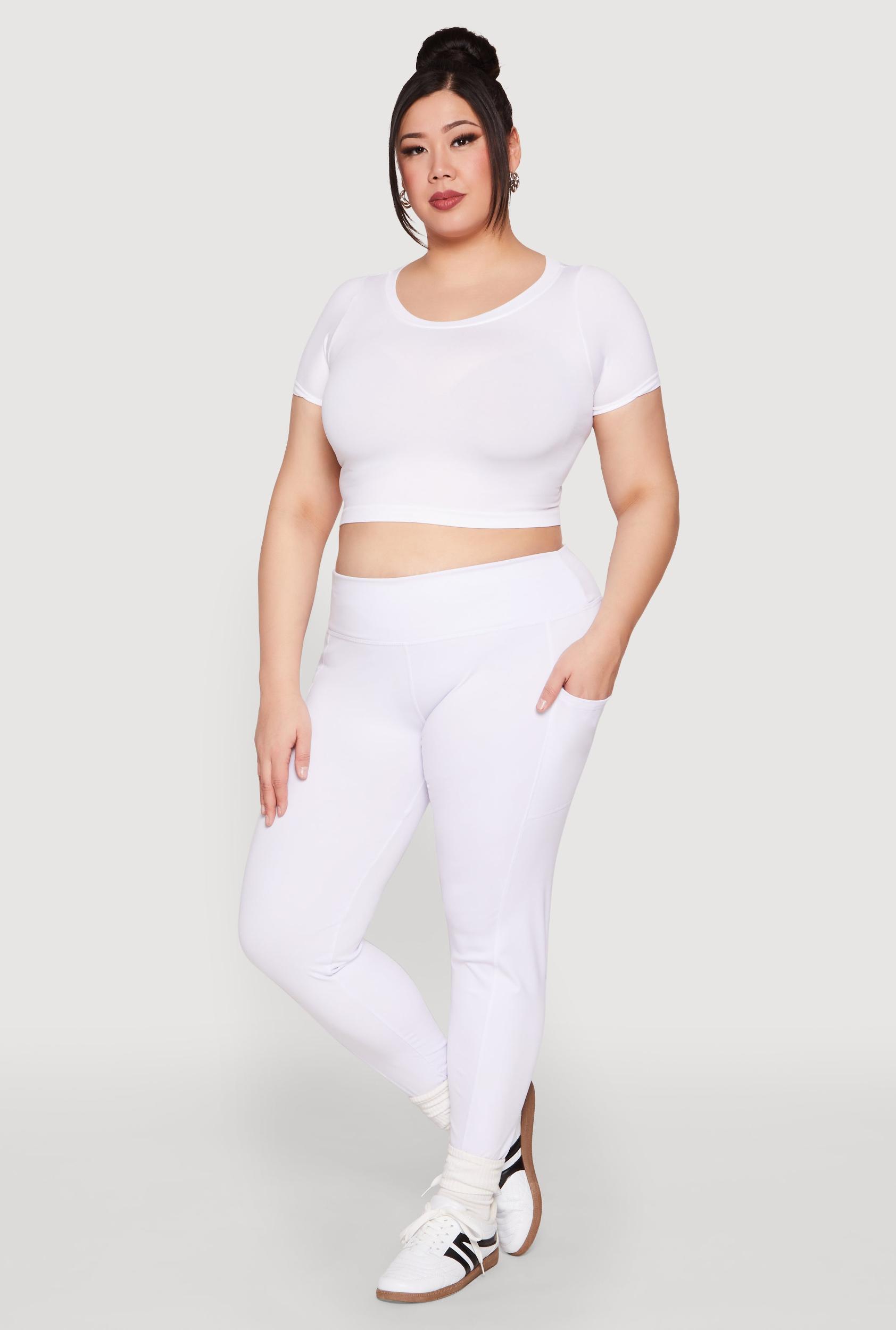 Womens Plus Size Side Pocket Leggings Product Image
