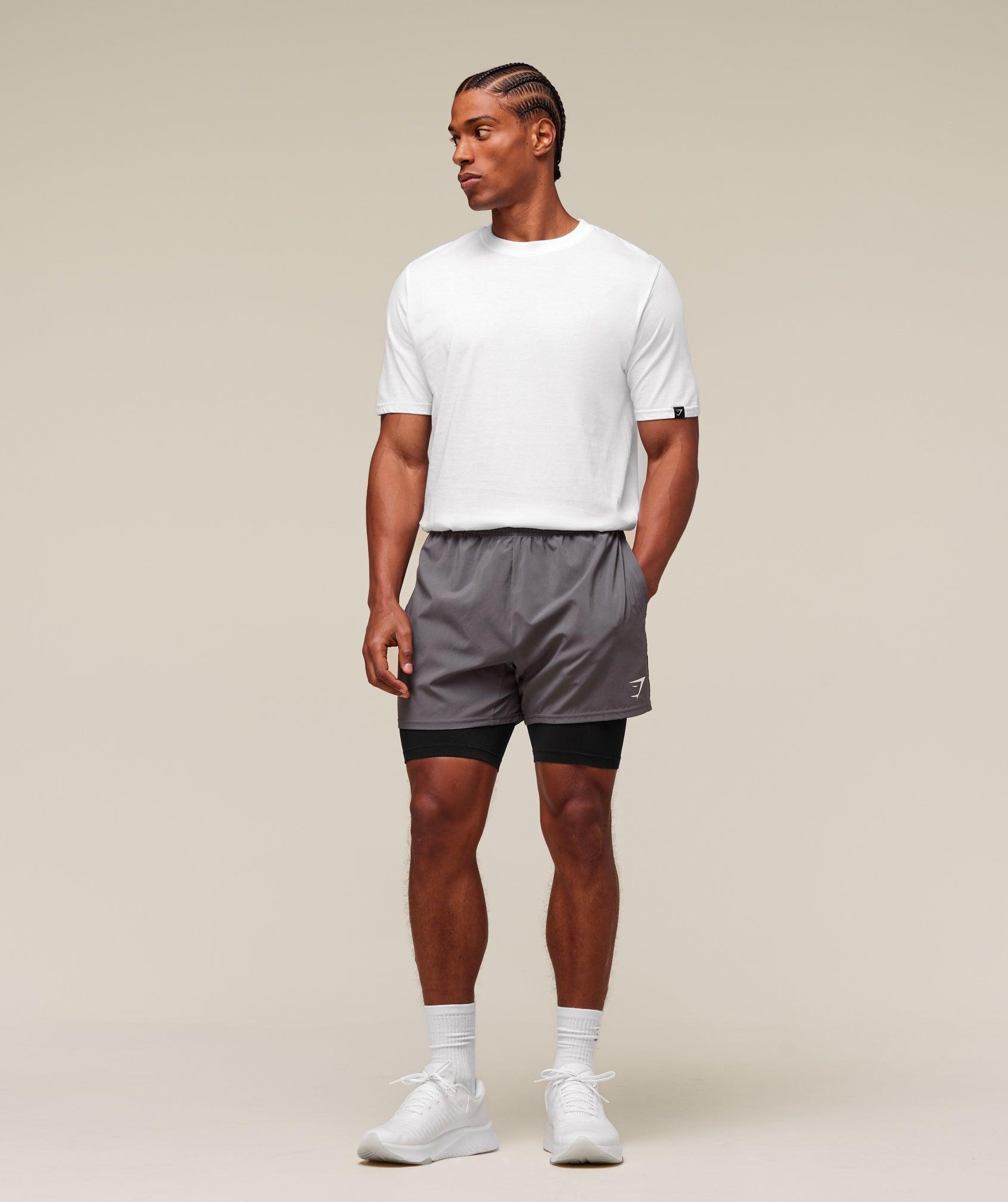 Gymshark everywear Warp Knit Half Tight - Black Male Product Image