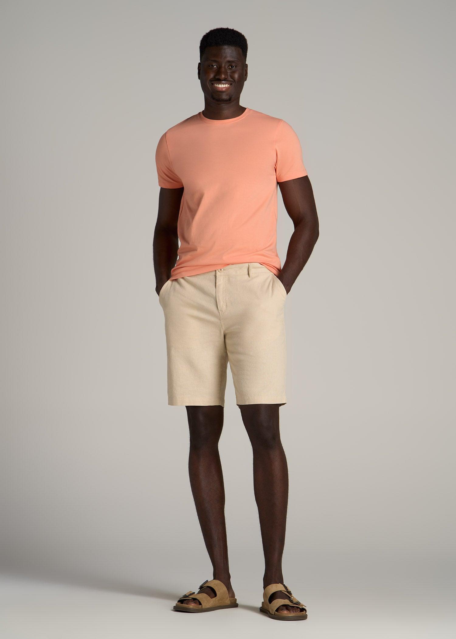 The Essential MODERN-FIT Crewneck Tee for Tall Men in True Navy Product Image