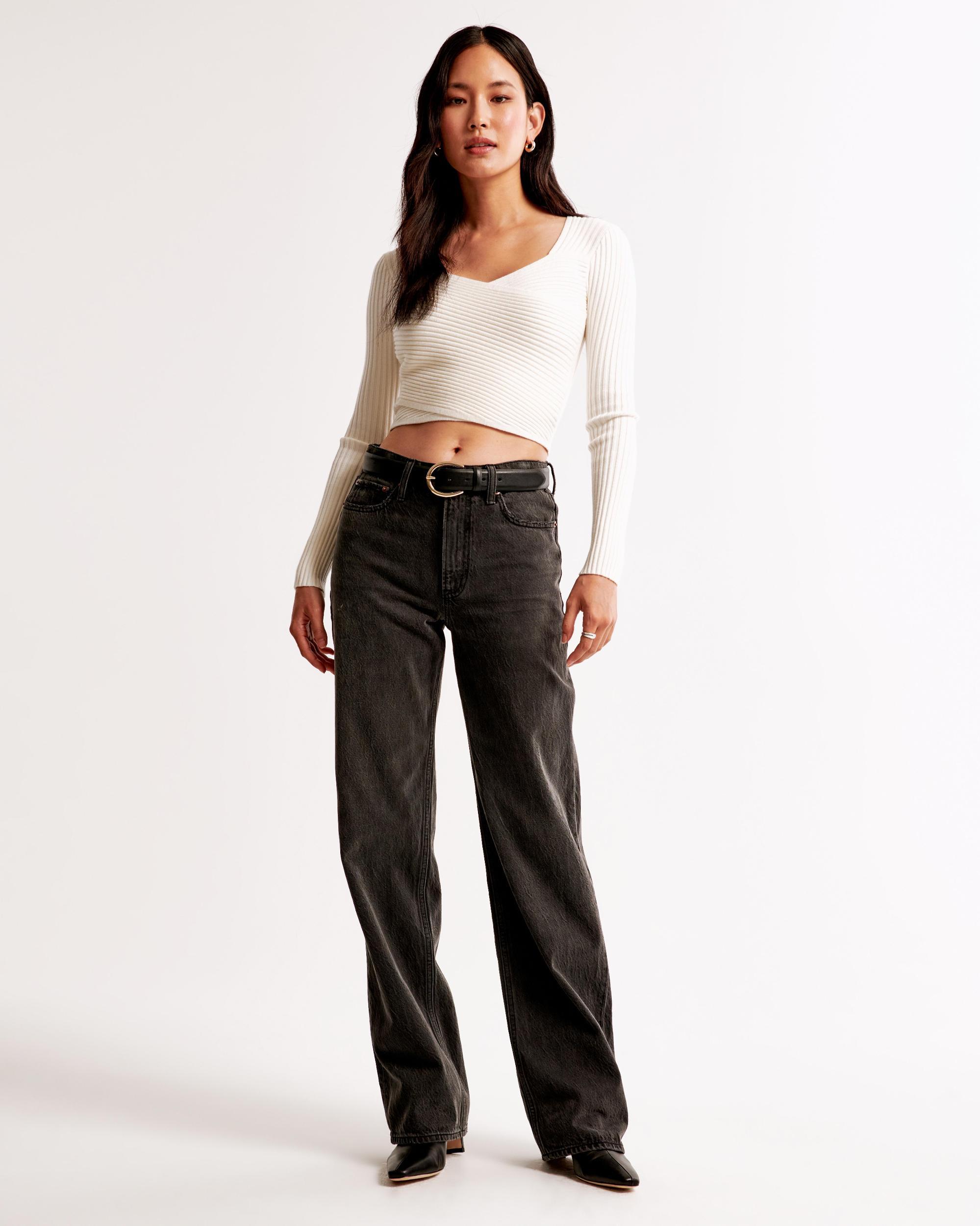 LuxeLoft Slim Wrap Sweater Product Image