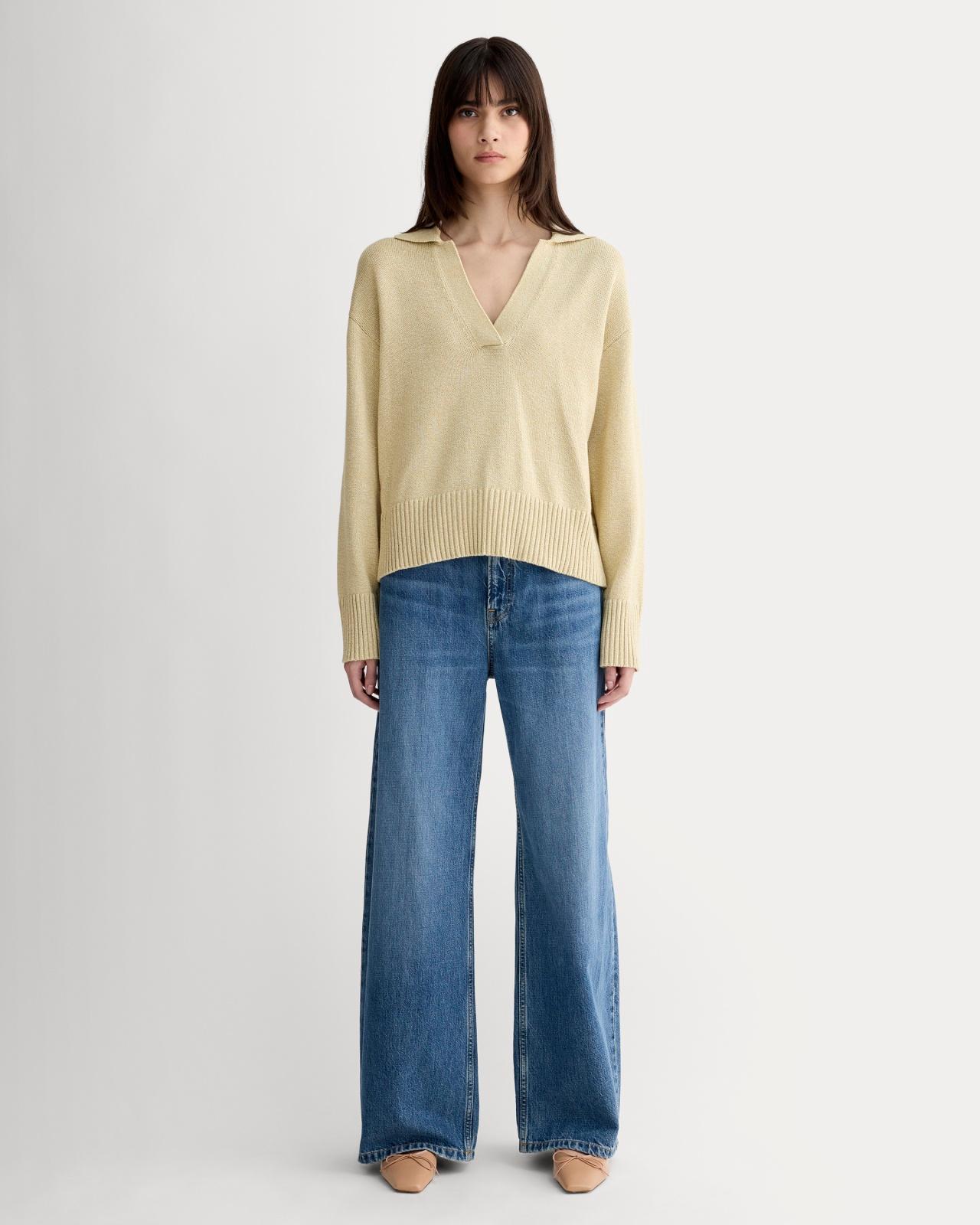 The Boxy Polo in Everyday Cotton Product Image
