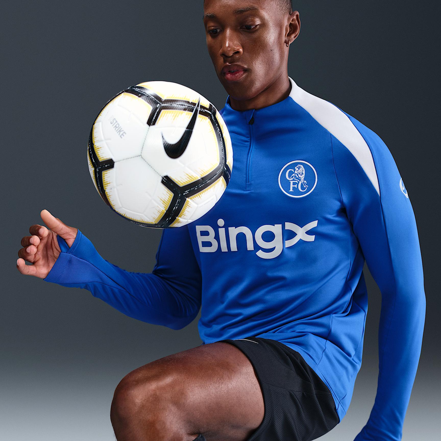 Chelsea FC Strike Third Men's Nike Dri-FIT Total 90 Soccer Knit Drill Top Product Image