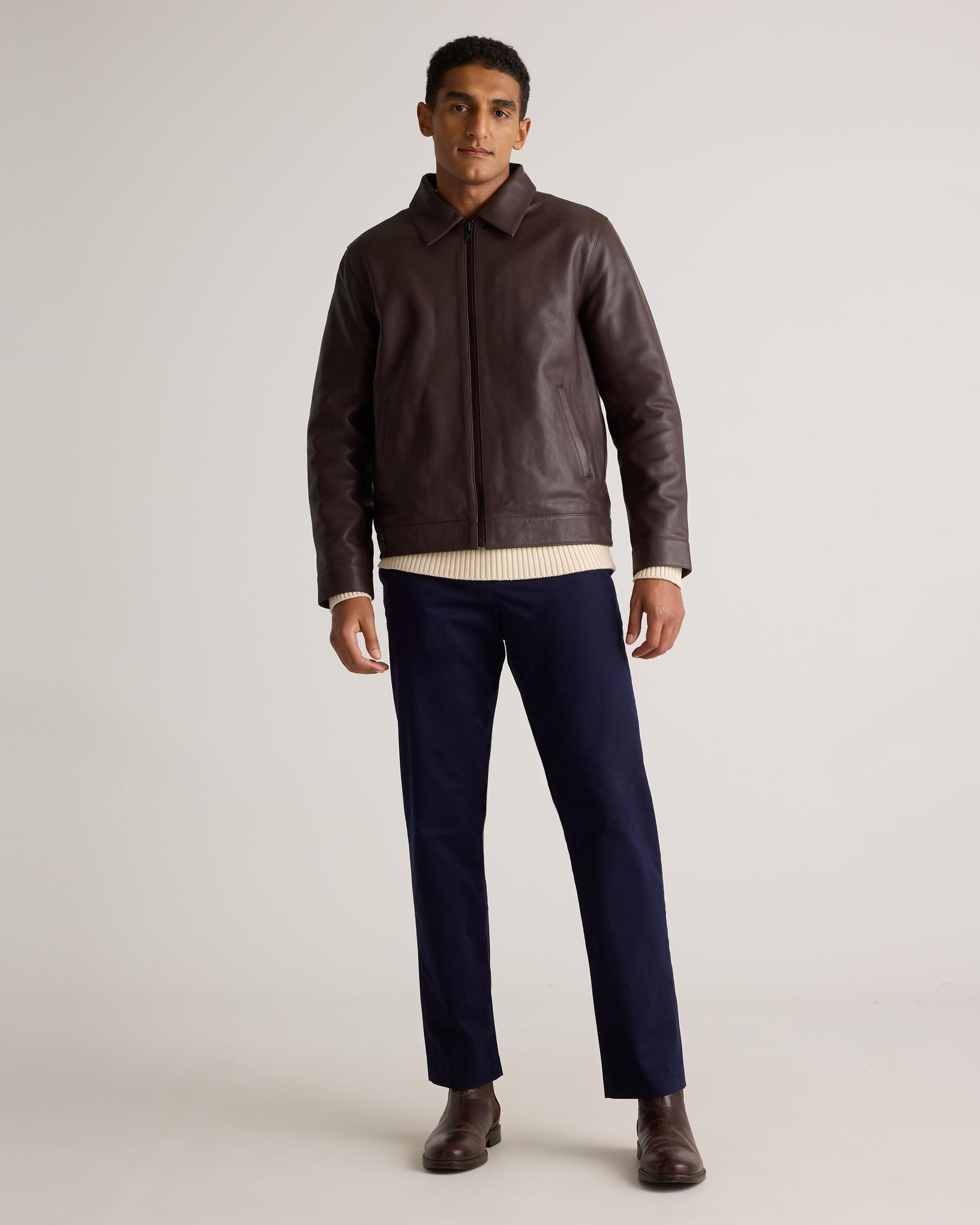 Quince | Men's Harrington Jacket Leather Product Image