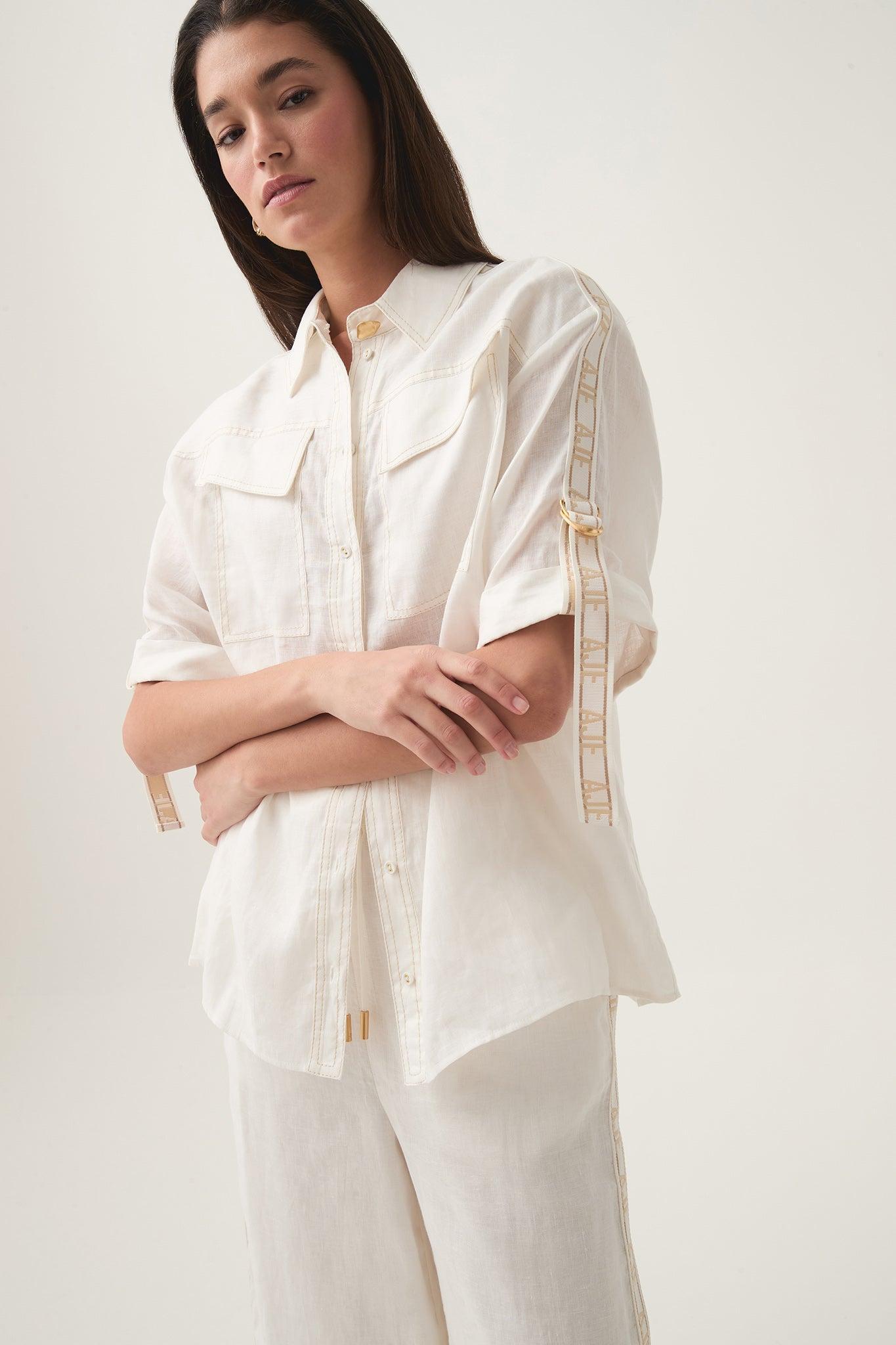 Kya Contrast Denim Micro Skirt Product Image