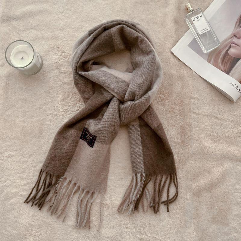 Plaid Fringe Scarf Product Image