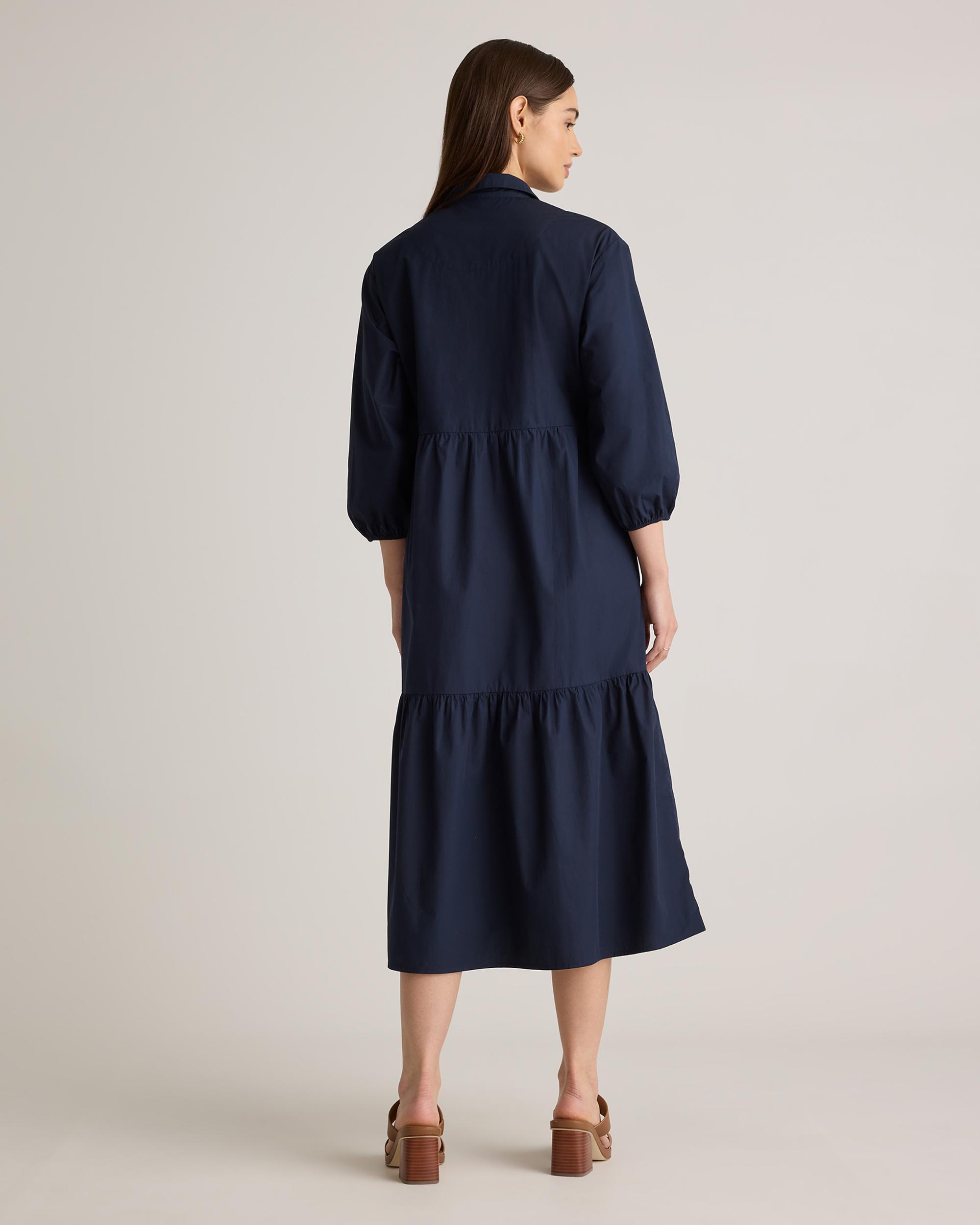 Quince | Women's Poplin Midi Tunic Dress Size XL, Organic Cotton Product Image