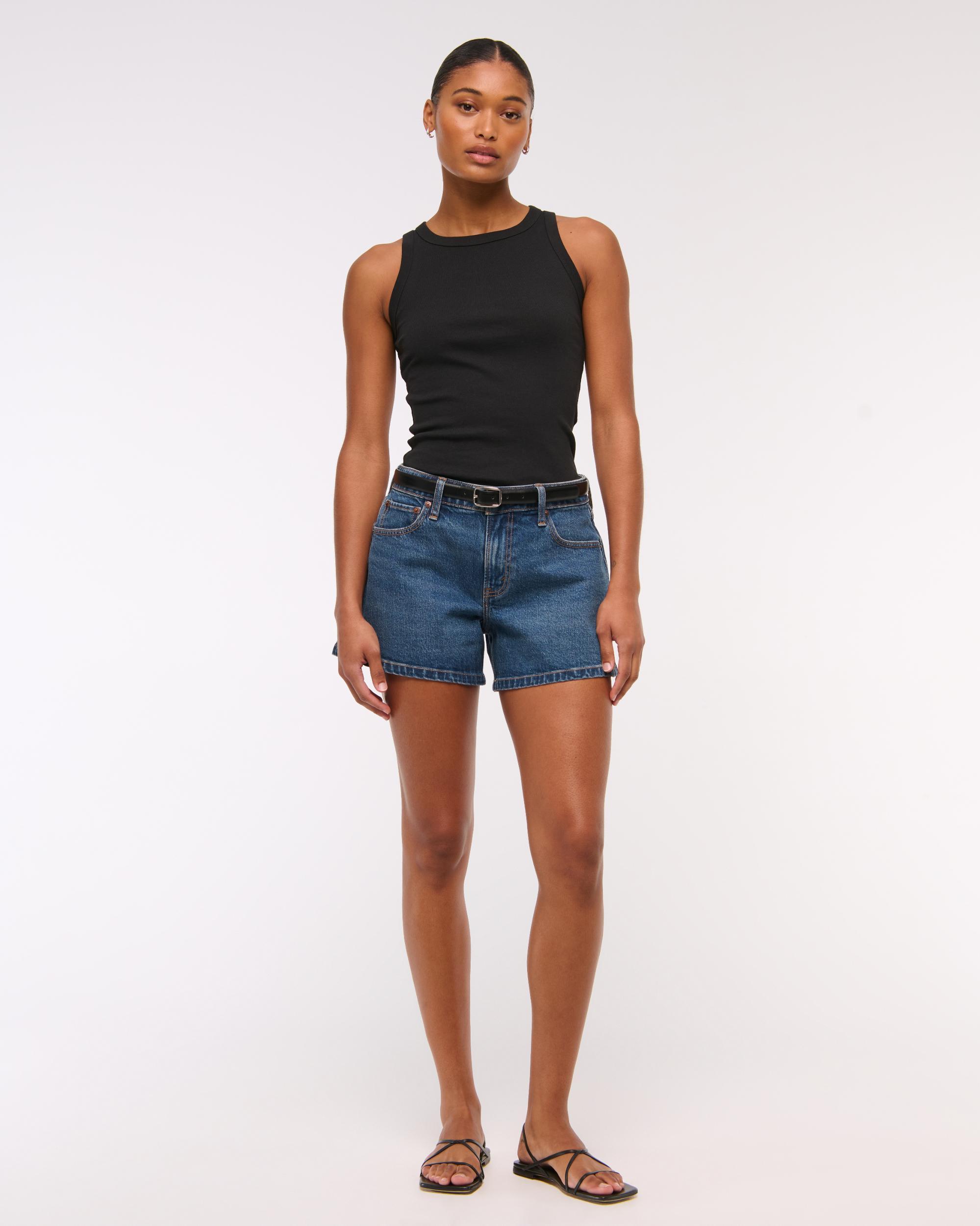 Curve Love Mid Rise A-Line Short Product Image