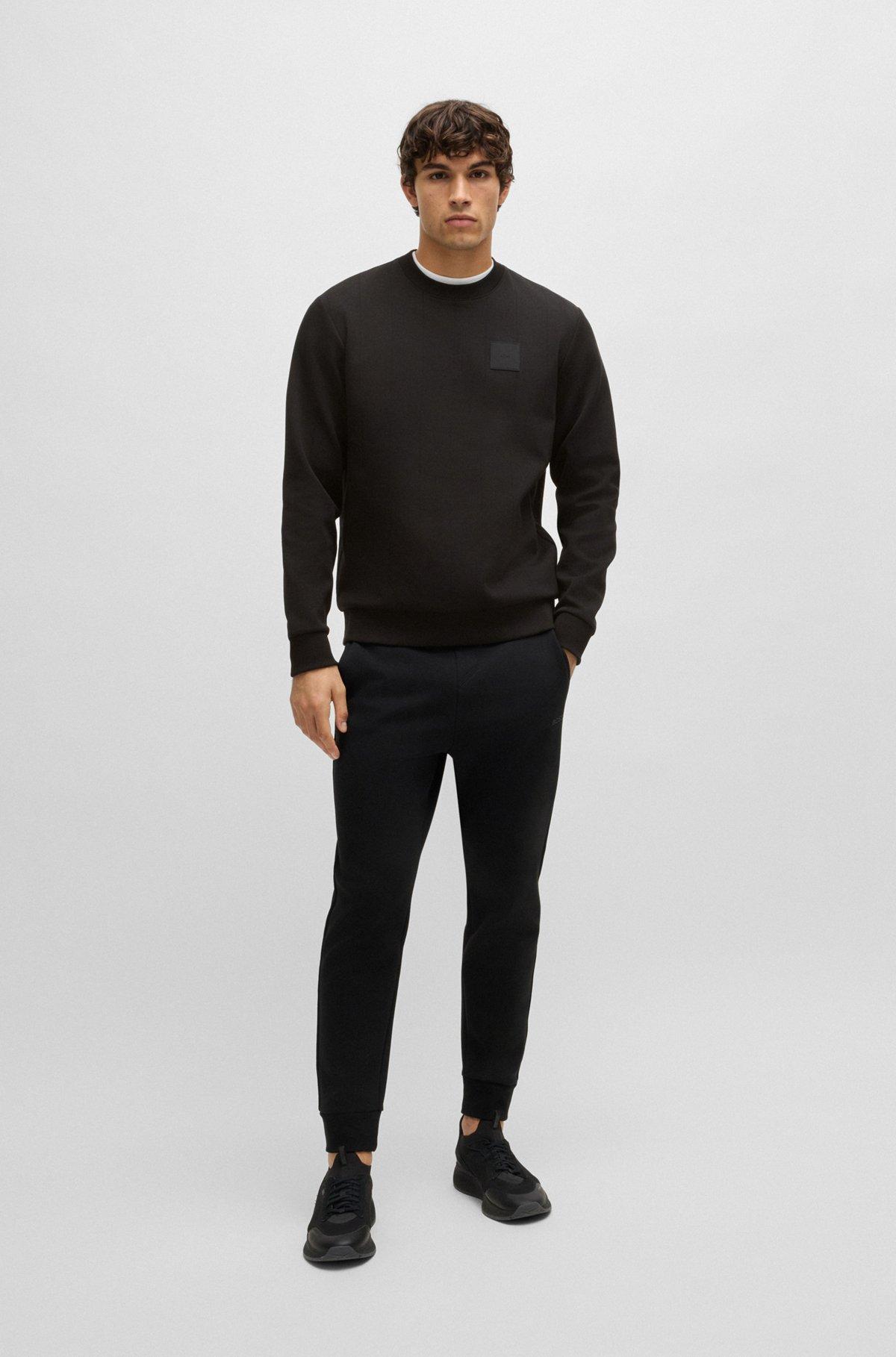 Sweatshirt with drop-needle stitching Product Image