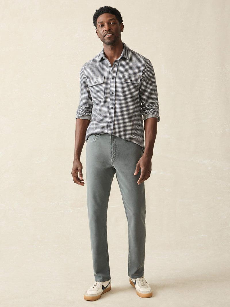 Stretch Terry 5-Pocket Athletic Fit Pant - Slate Product Image