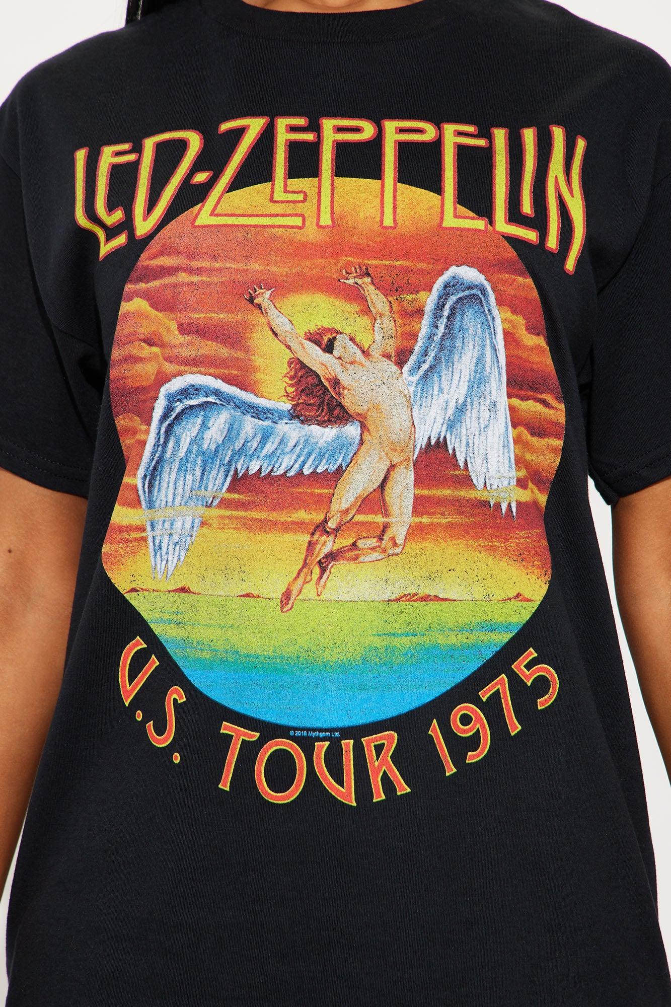 Led Zeppelin 1975 Tour Tee - Black Product Image