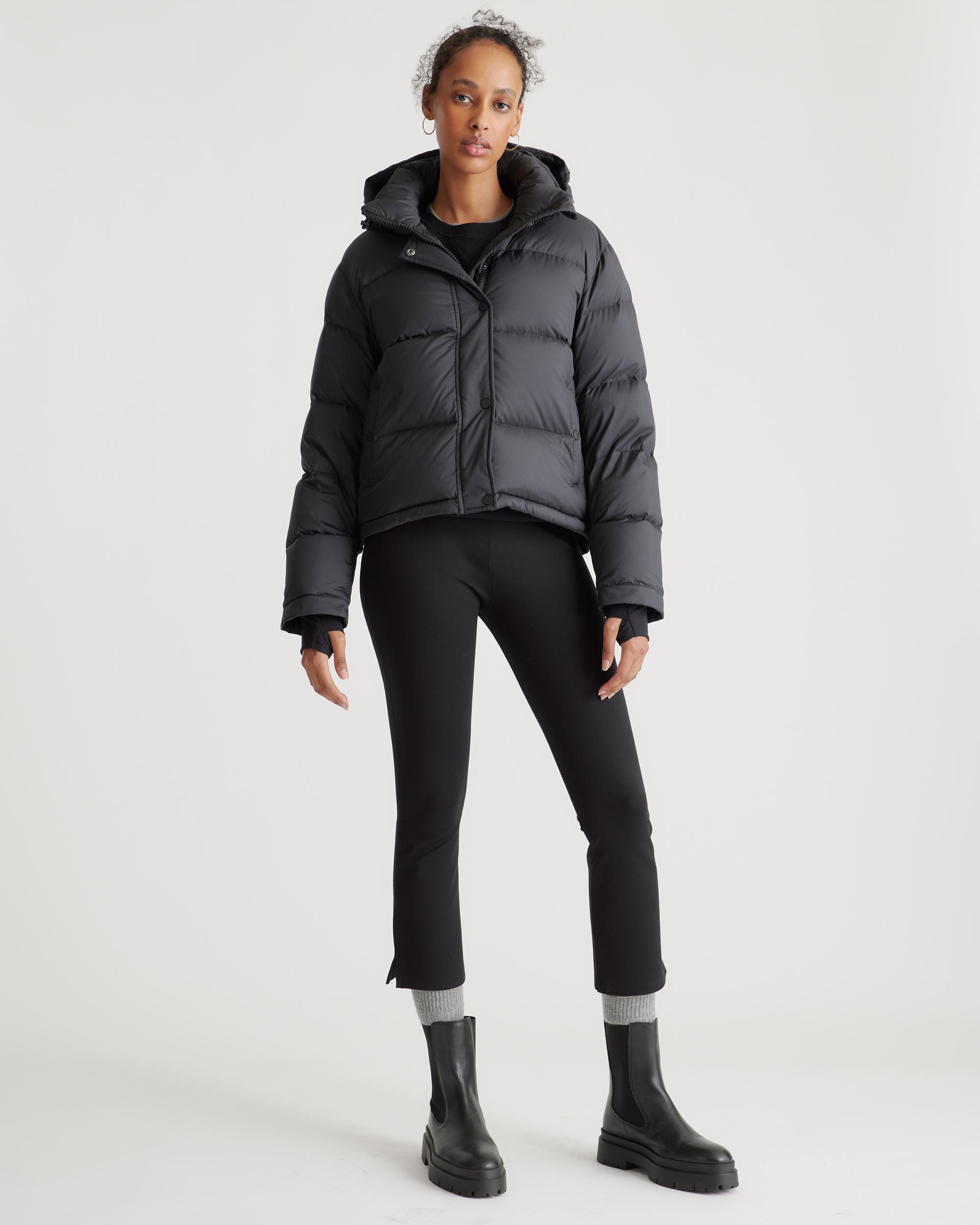 Quince | Women's Responsible Down Cropped Puffer Jacket Size XL, Recycled Polyester Product Image