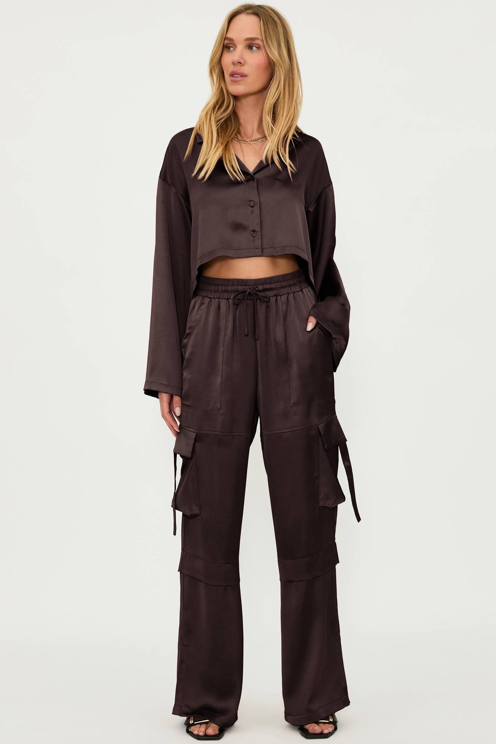 Gianna Pant Java Satin Product Image