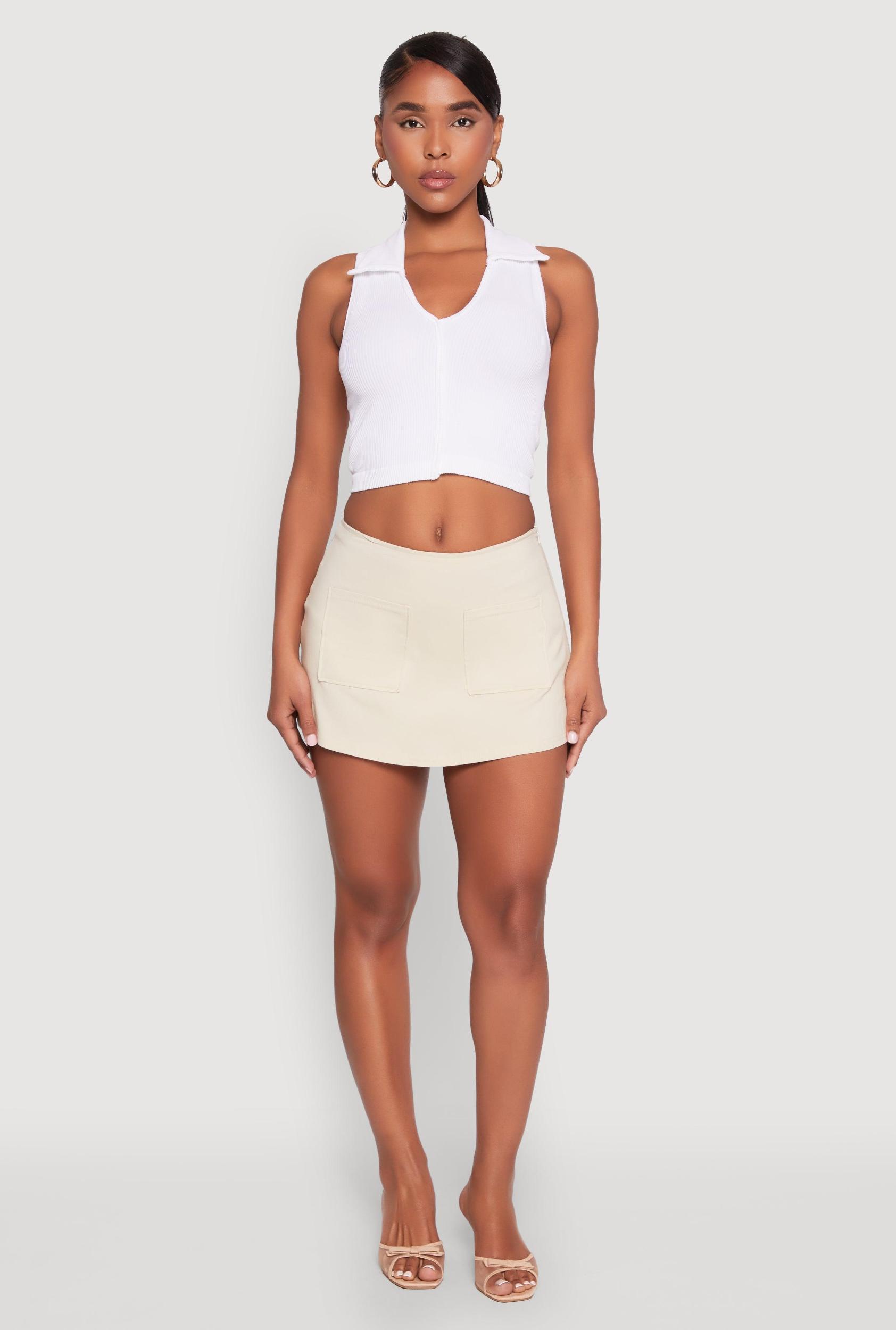 Womens Front Pocket Mini Skort Product Image