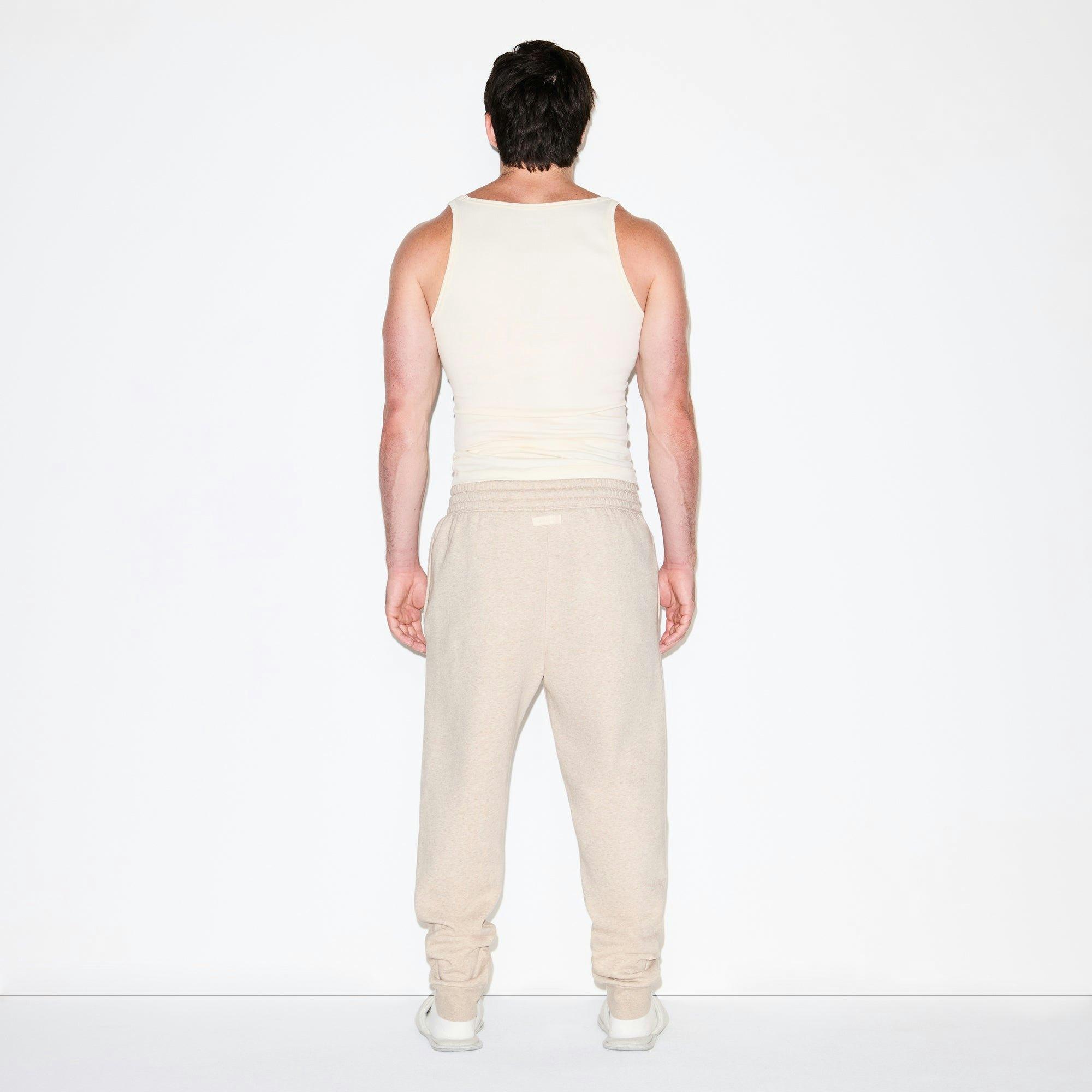 FLEECE LOUNGE MENS RELAXED ZIP UP HOODIE | DESERT HEATHER Product Image
