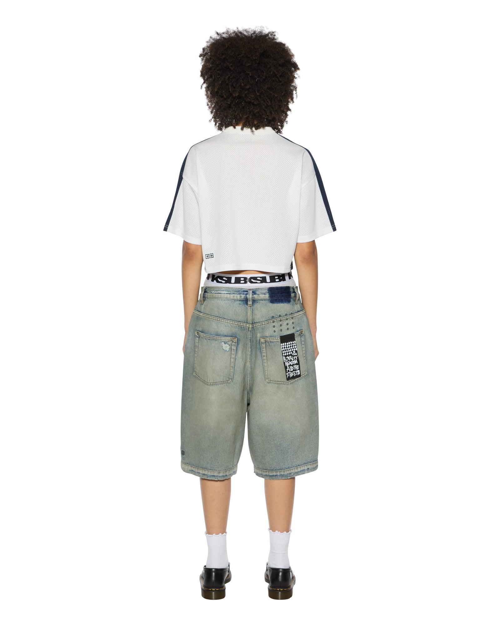 99 SS CROP JERSEY WHITE Female Product Image