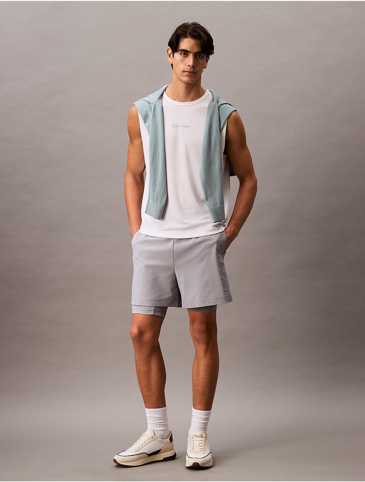 Calvin Klein Men's Modern Sport Layered Shorts - Black - XS Product Image