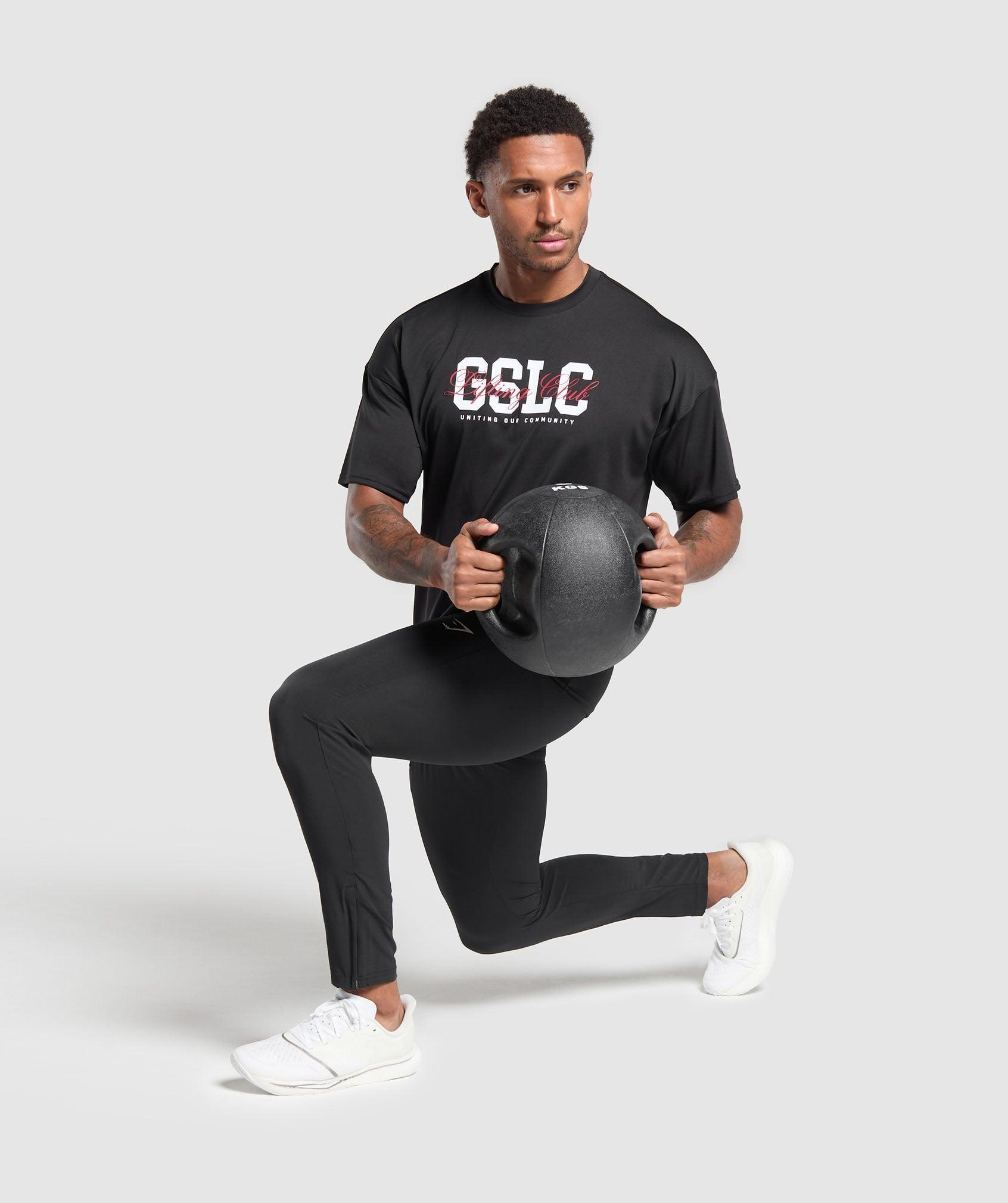 Gymshark Script Graphic T-Shirt - Black Male Product Image