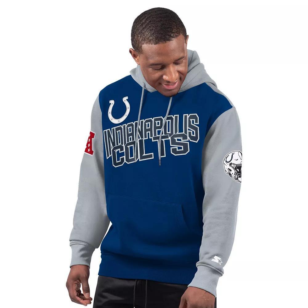 Men's Starter Royal Indianapolis Colts Extreme Pullover Hoodie, Size: Large, Blue Product Image