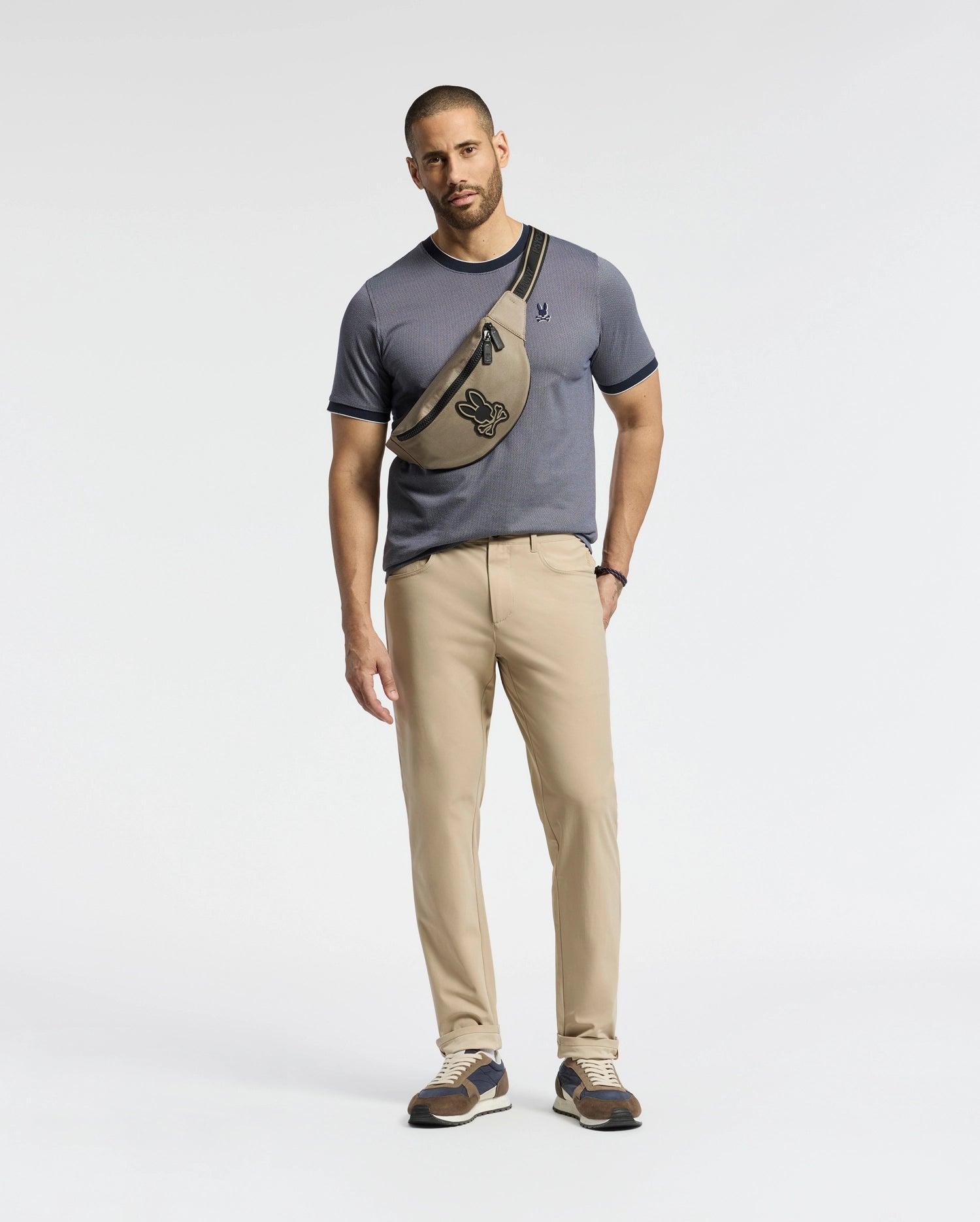 Men's Mackay Jacquard Fashion Tee 419 EVENING BLUE / L Product Image