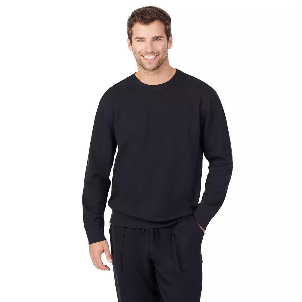 Big & Tall Cuddl Duds® Essentials Pajama Top, Men's, Size: 4XB, Black Product Image