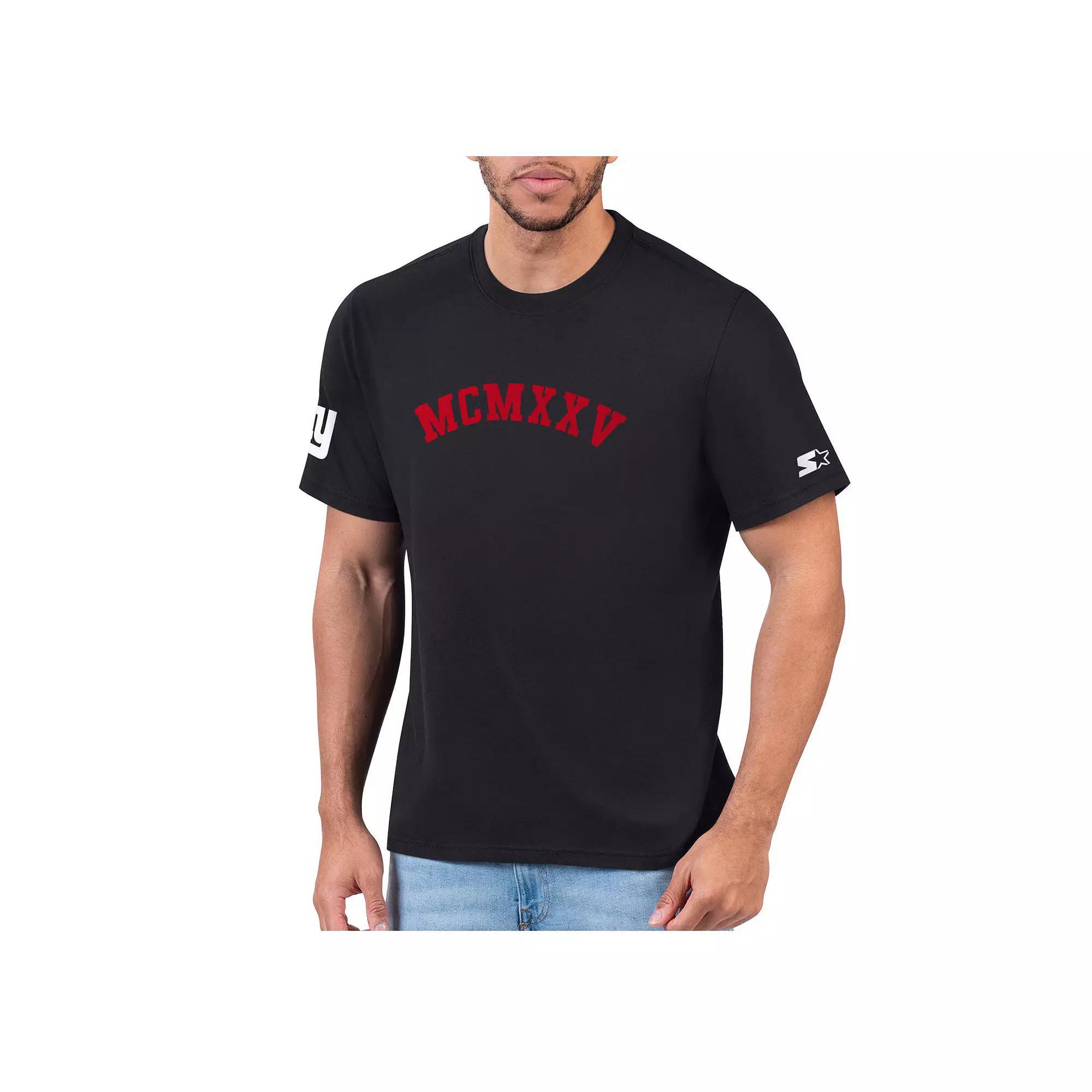 Men's Starter Black New York Giants 1925 Collection T-Shirt, Size: 2XL Product Image