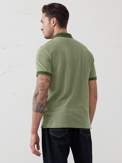 Cotton Monogram Pique Polo Product Image