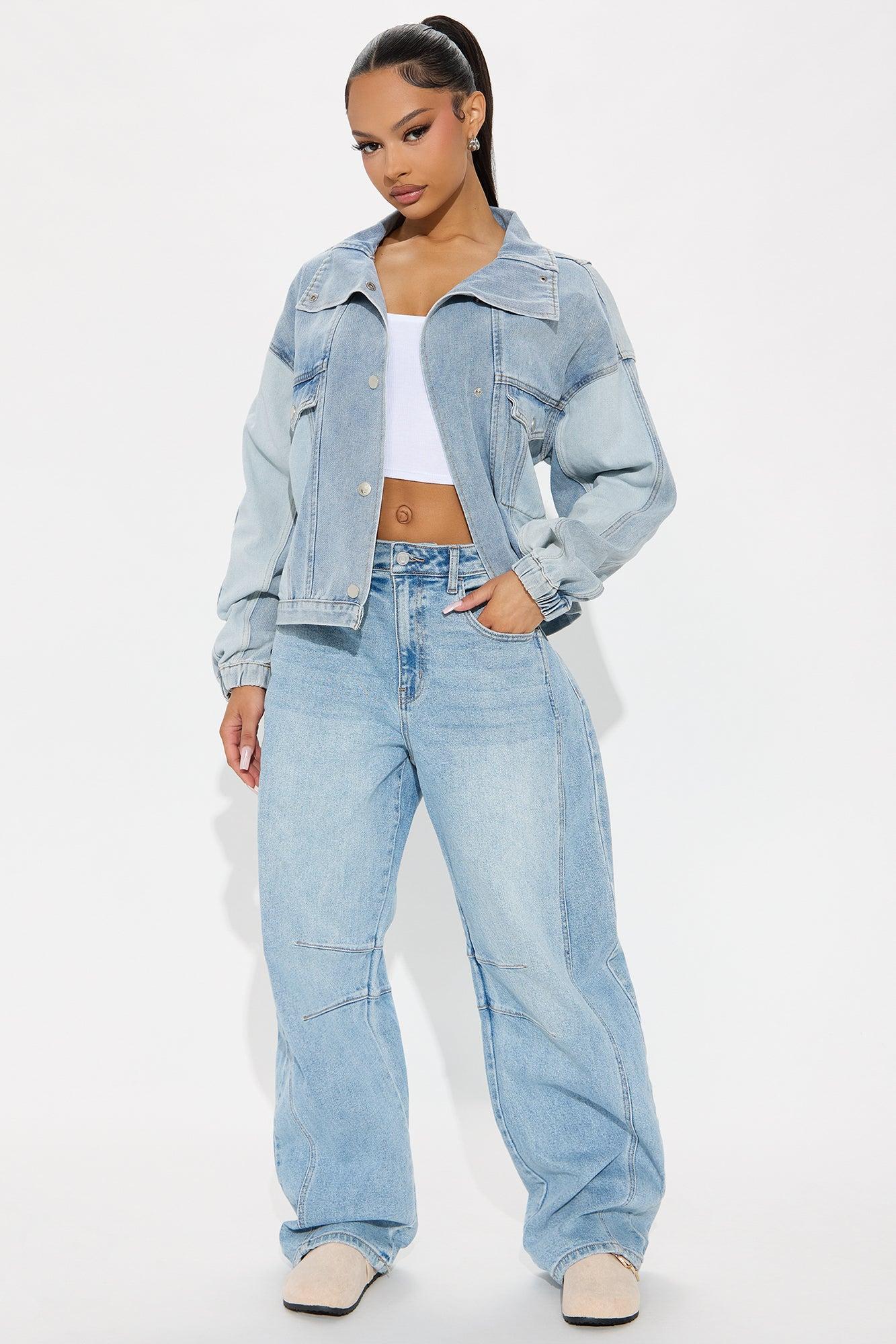 Vintage Cool Denim Jacket - Acid Wash Product Image