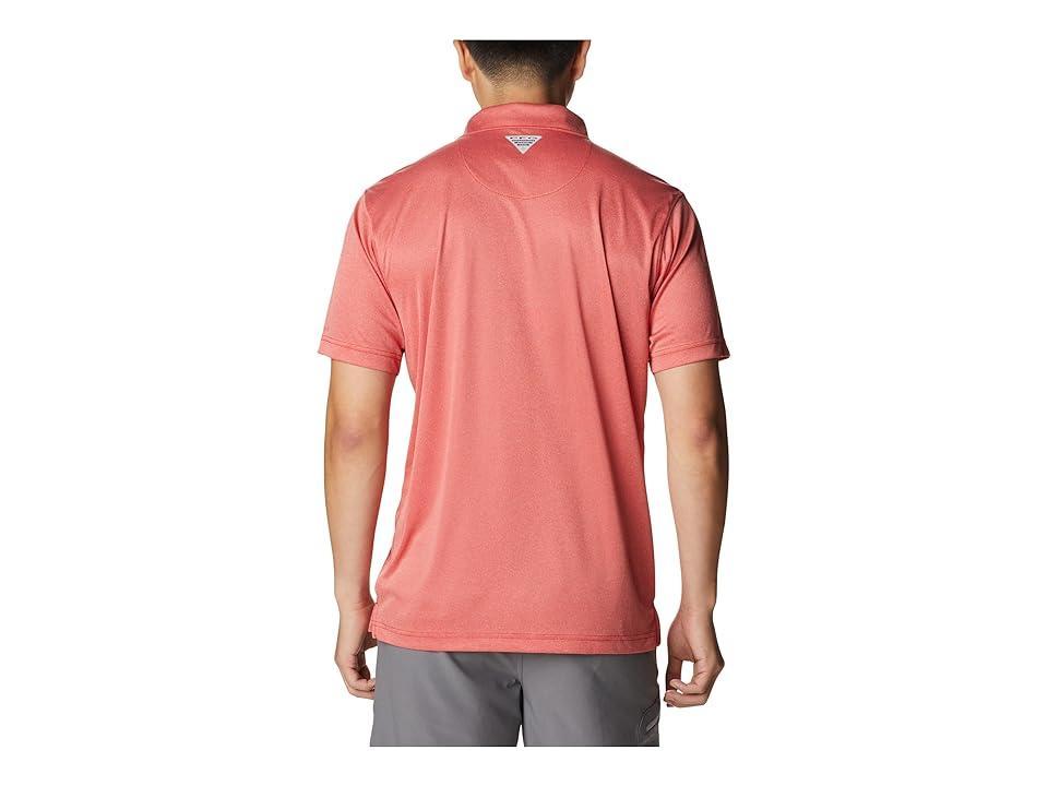 Columbia Terminal Tackle Heather Polo Spark Heather/White Logo) Men's Clothing Product Image