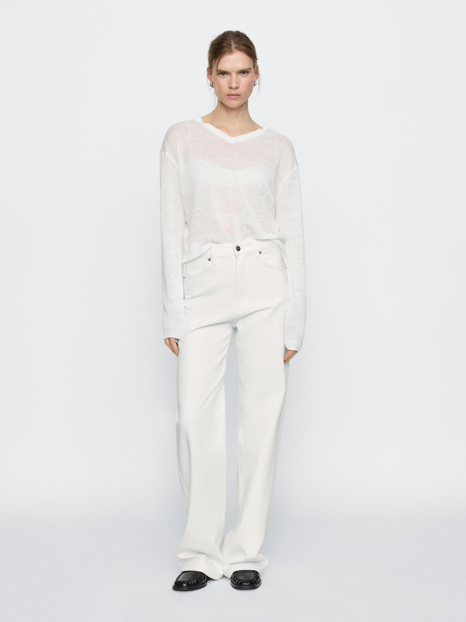 High-waist wide-leg jeans Product Image