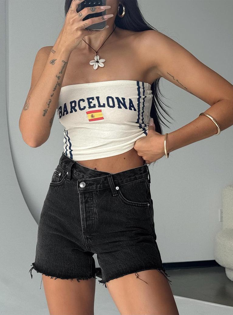 Xena Denim Shorts Black Product Image