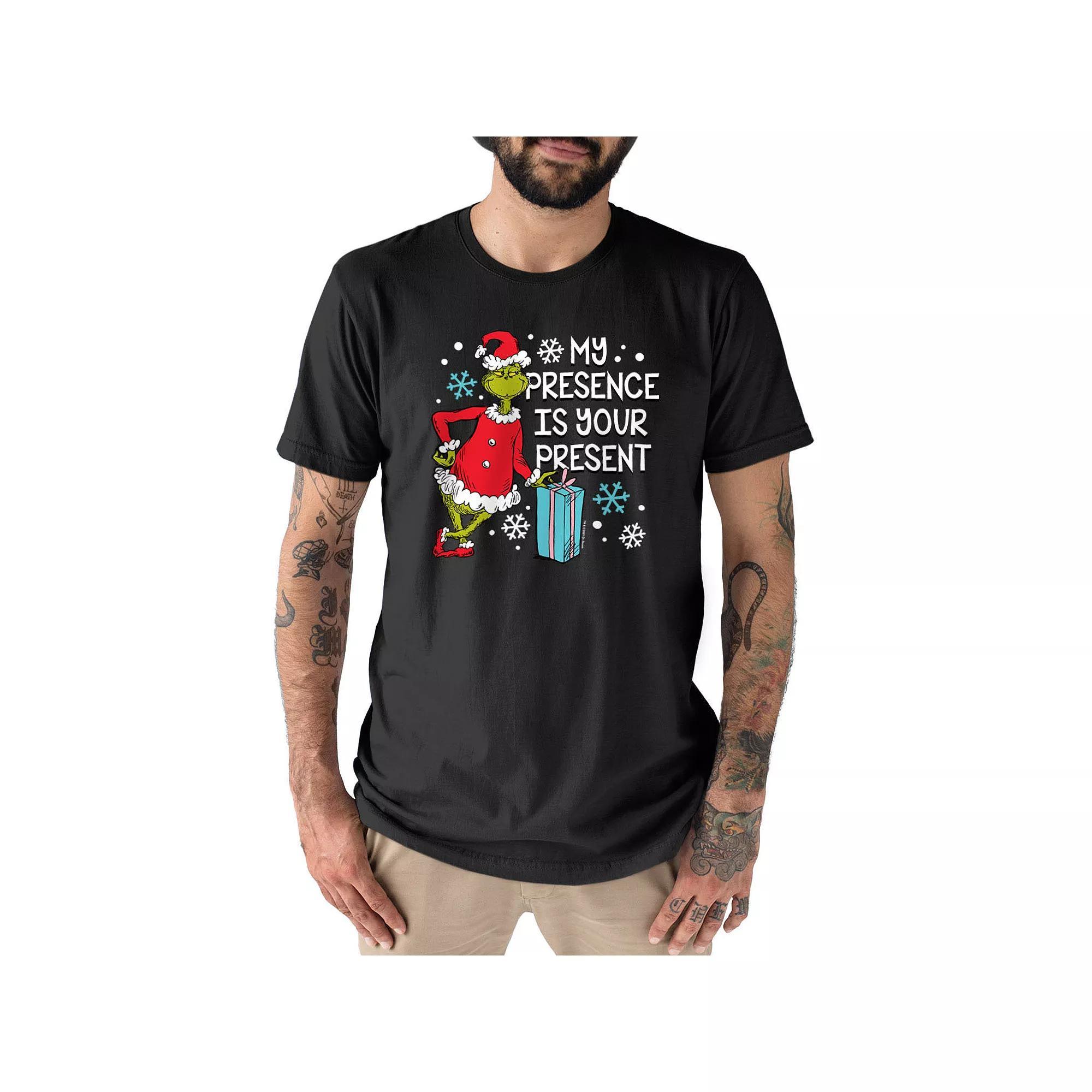 Big & Tall My Presence The Is Your Present Graphic Tee, Men's, Size: Large Tall, Black Product Image