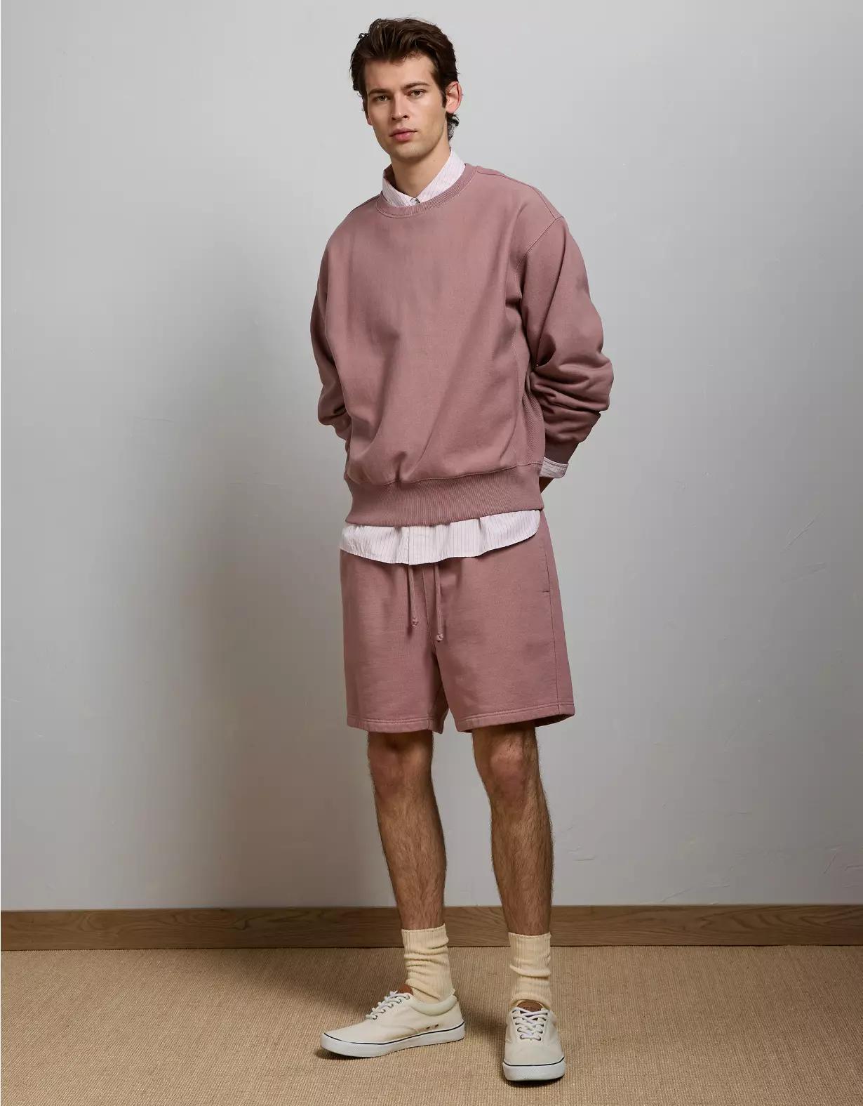 AE77 Premium Fleece Crew Neck Sweatshirt Product Image