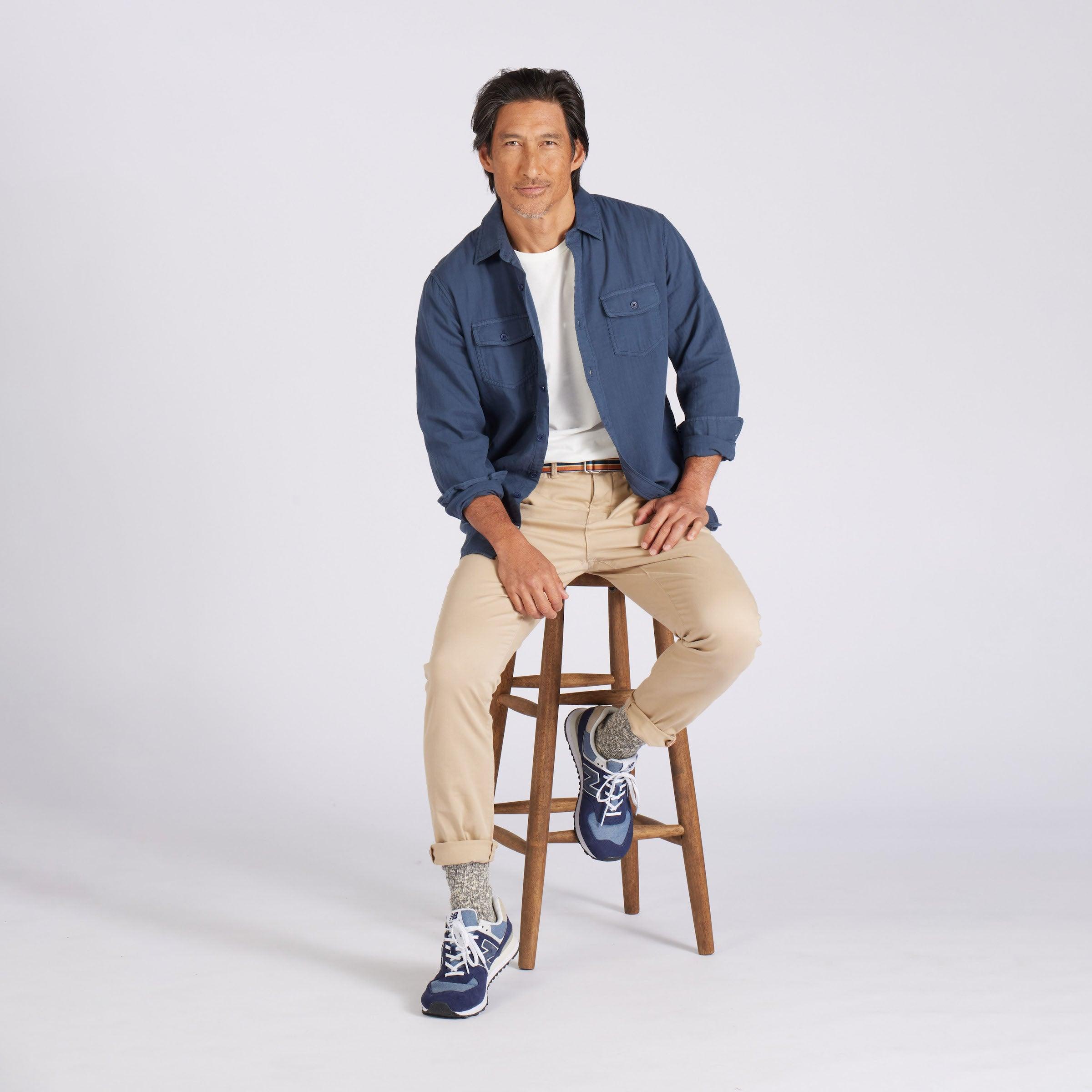 Precision Stretch Classic Fit Chino - Khaki Product Image